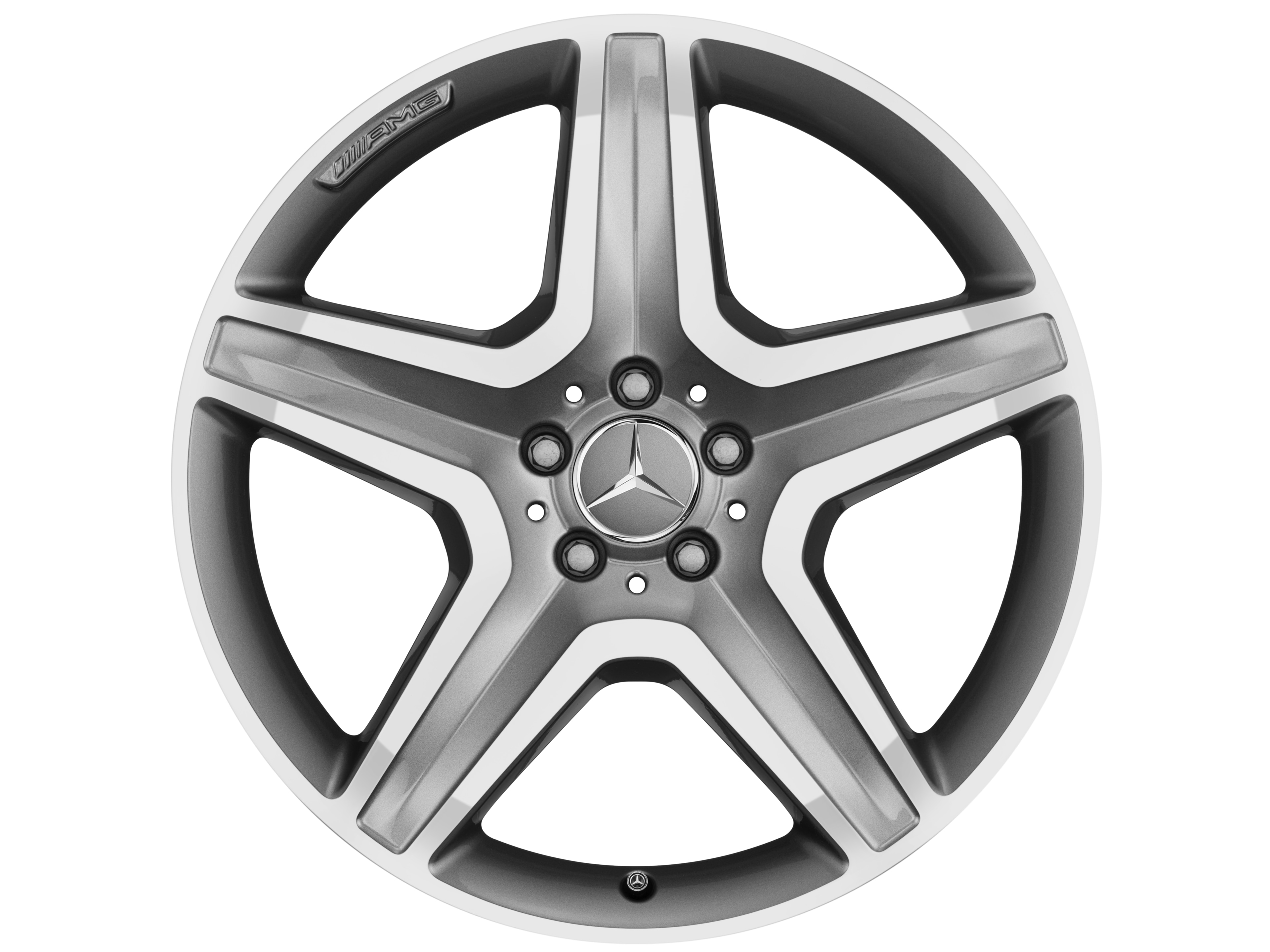 AMG 5-spoke wheel, 50.8 cm (20-inch) - 9 J x 20 ET 57, titanium grey, high-sheen