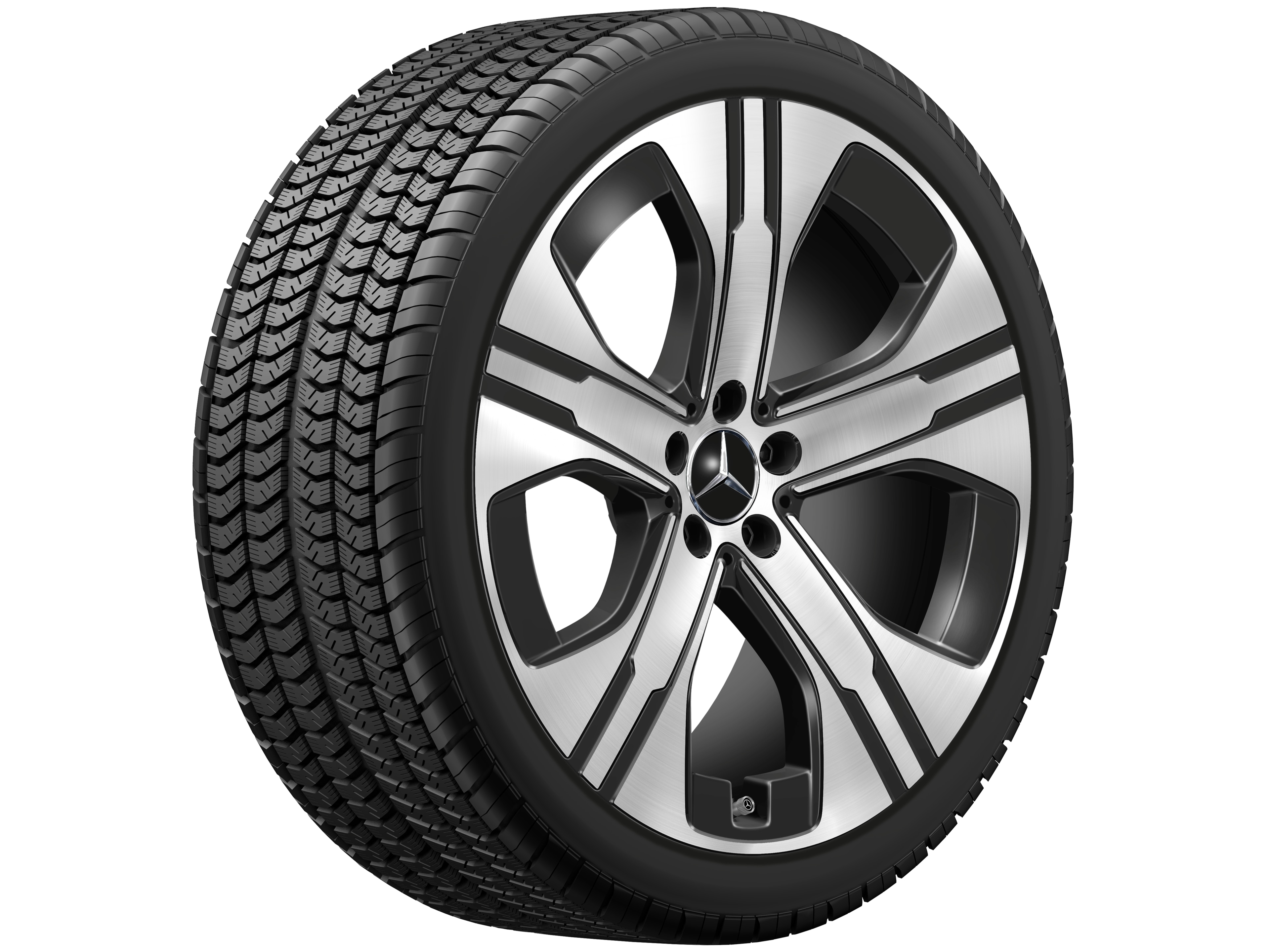5-spoke wheel, Aero, 53.3 cm (21-inch), High-sheen finish - 9,5 J x 21 ET 41,5, black, high-sheen