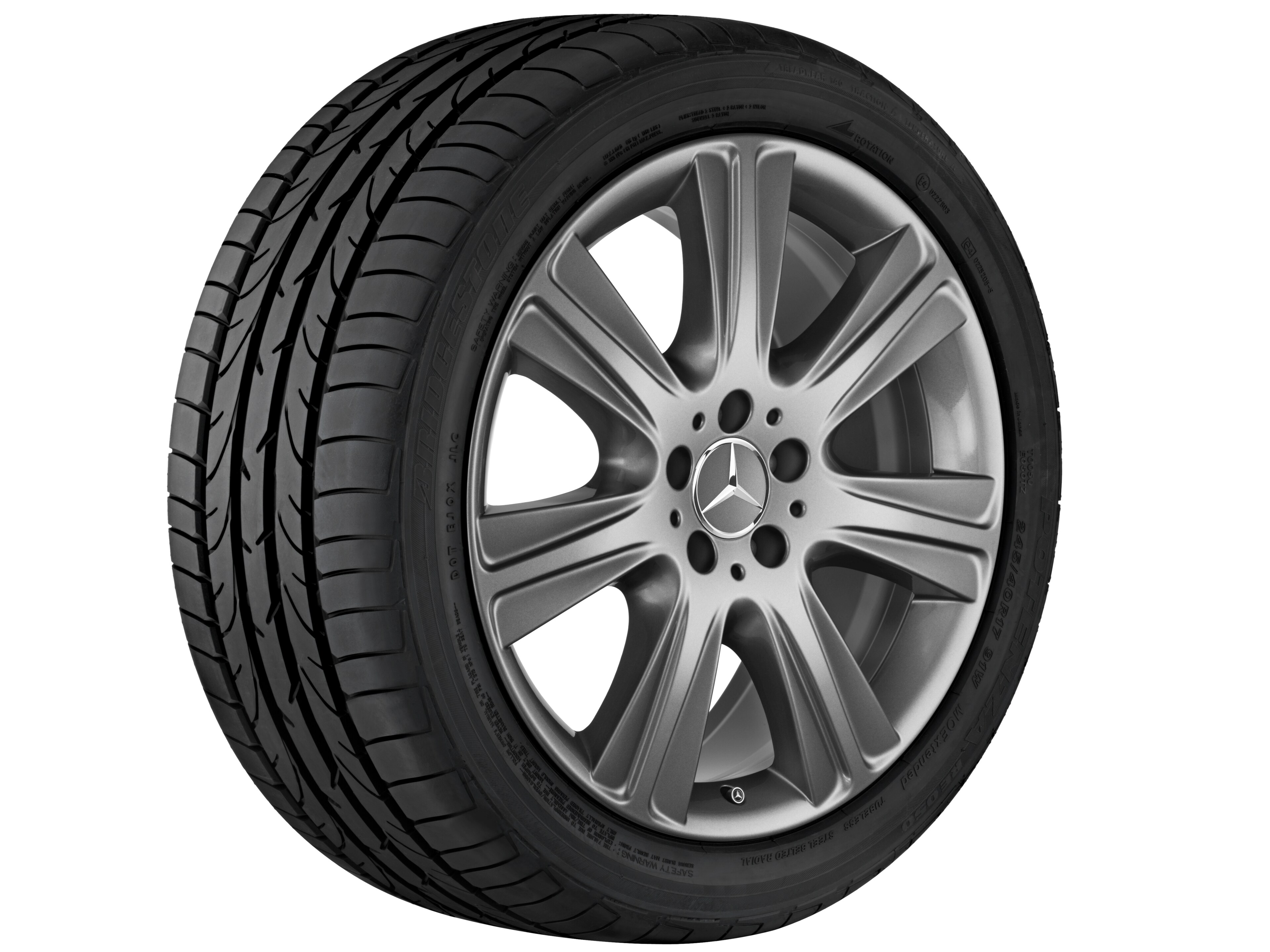 7-spoke wheel, 48.3 cm (19-inch) - 9,5 J x 19 ET 43,5, himalaya grey