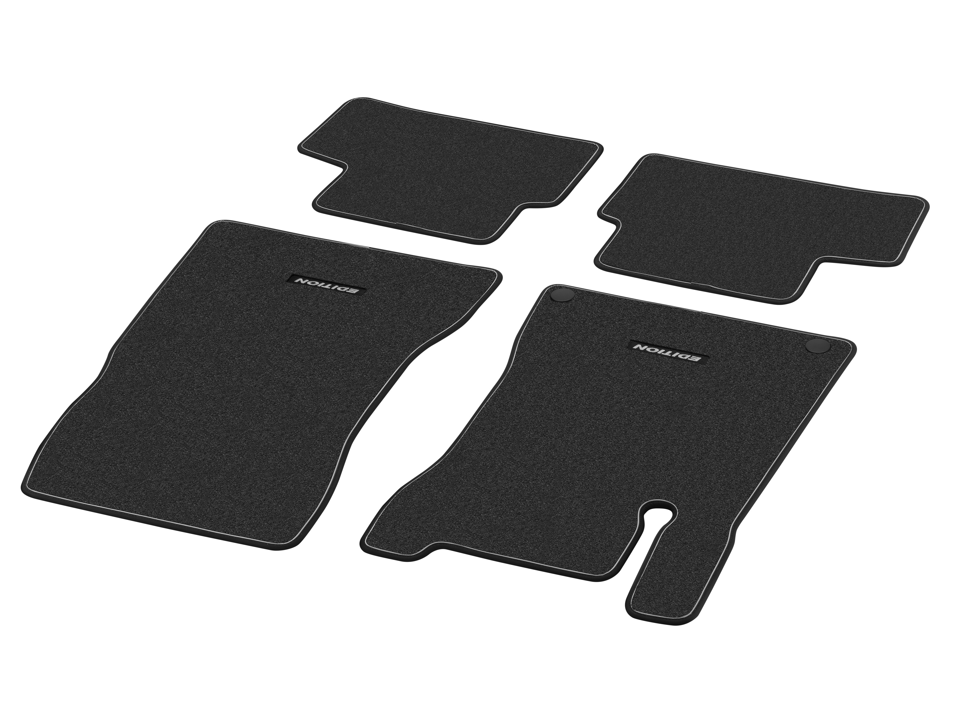 Velour floor mats CLASSIC, Driver/front passenger's mat, Set of 4, EDITION 2020 - LHD, black