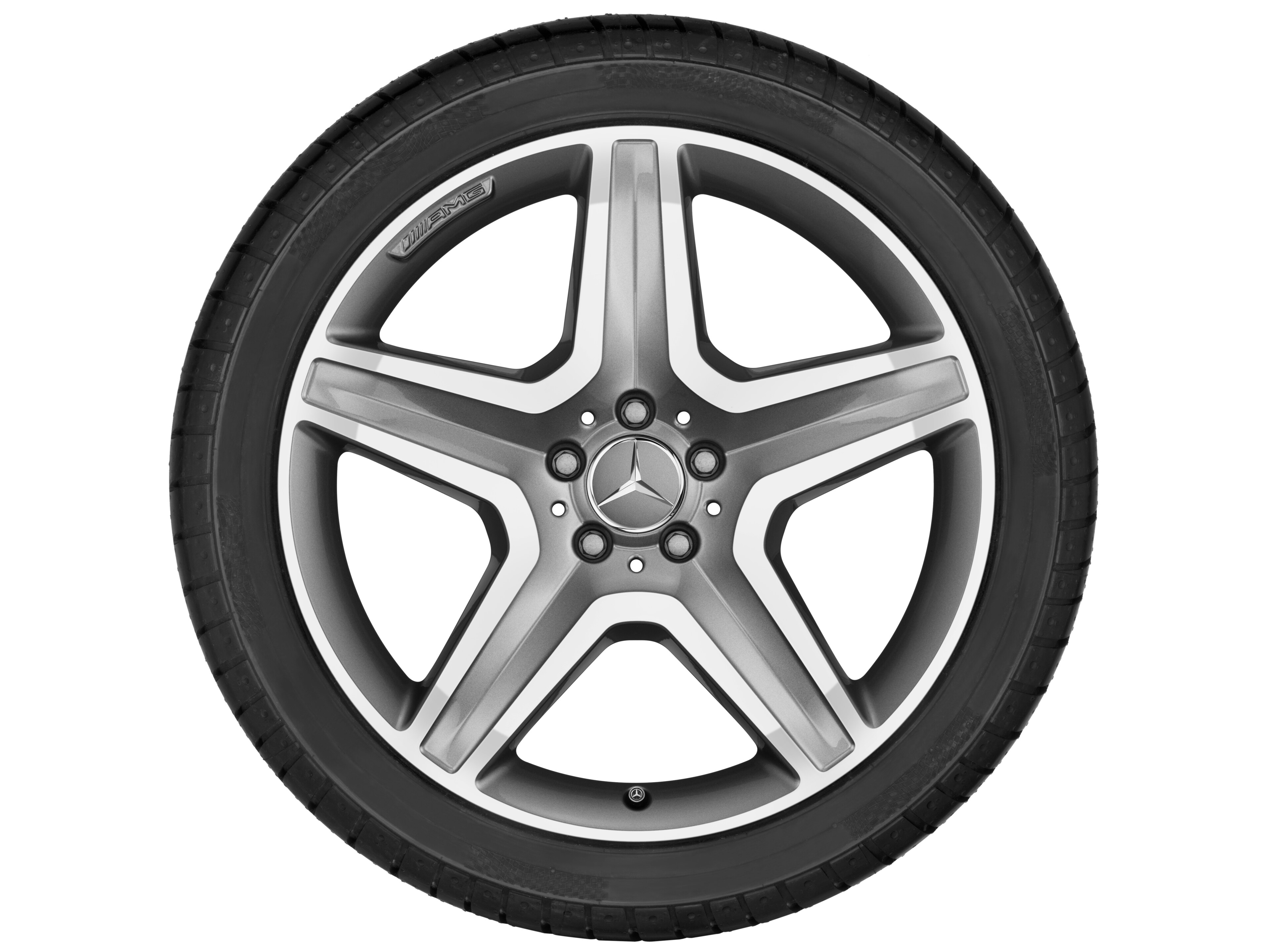 AMG 5-spoke wheel, 50.8 cm (20-inch) - 9 J x 20 ET 57, titanium grey, high-sheen