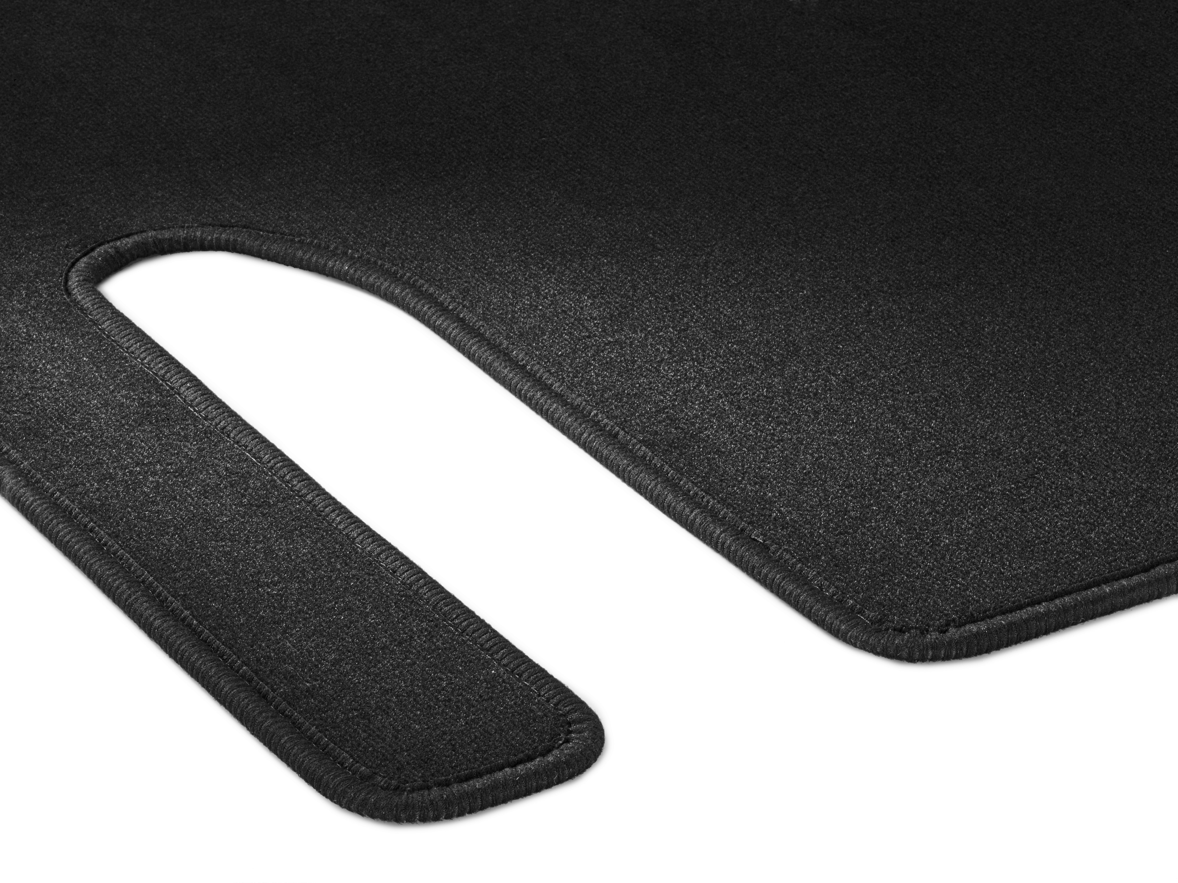 Velour floor mats, Passenger compartment, with single rail, 2 sliding doors (T19), Set of 2, T19, U3R/UR3 - LHD/RHD, black