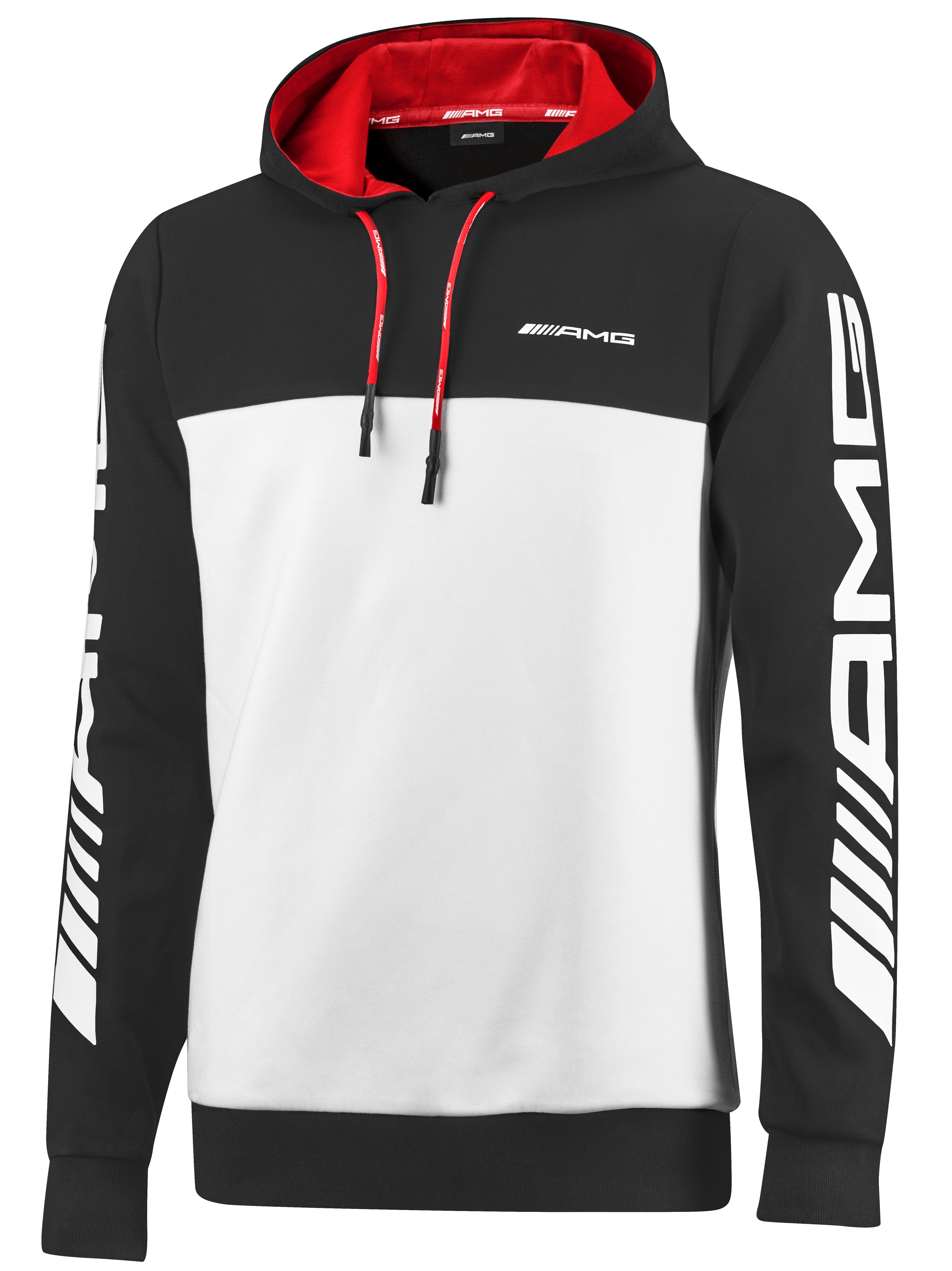 AMG sweat hoodie - black / white, M