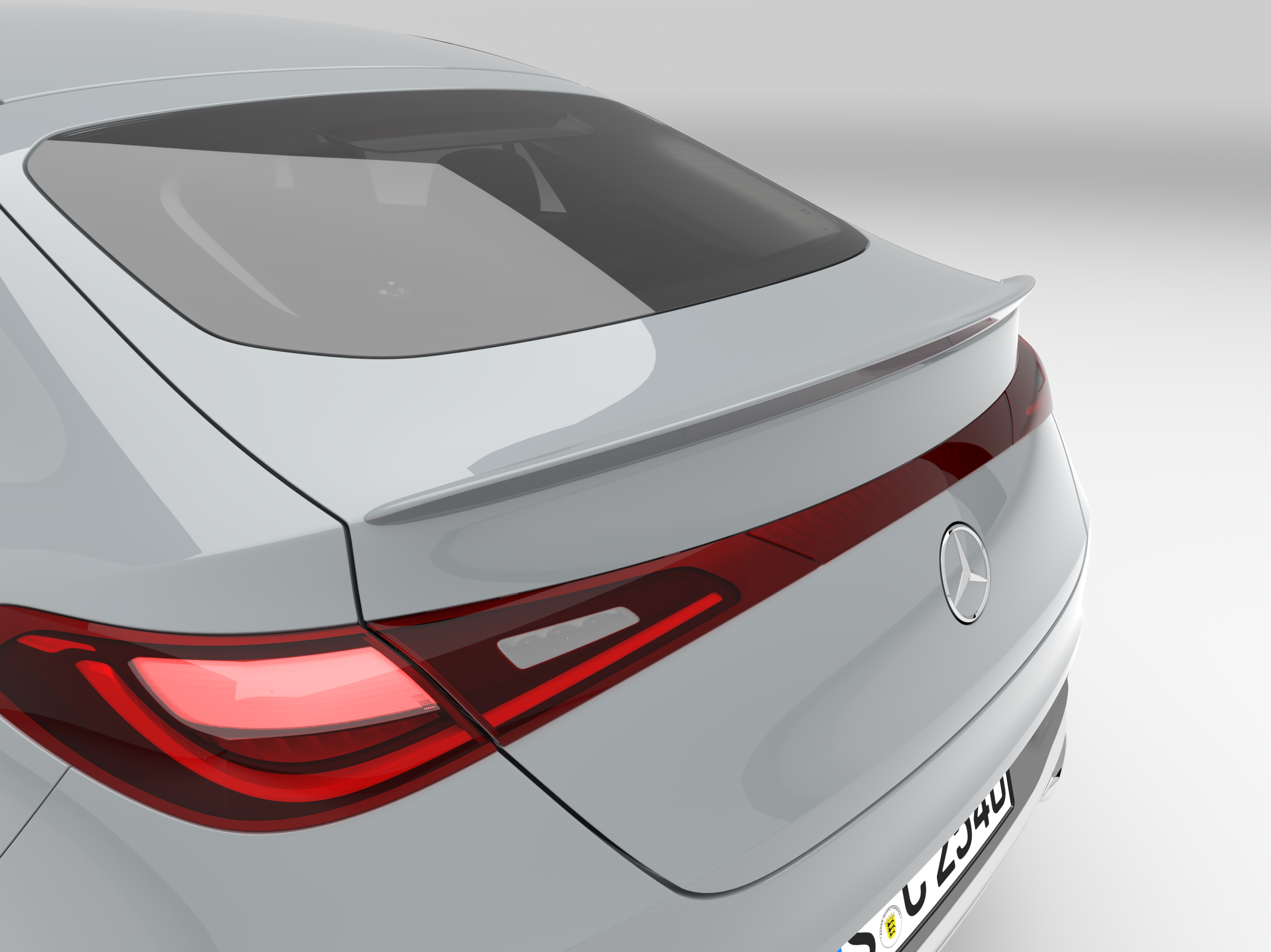 Rear spoiler - Polyurethane, primed