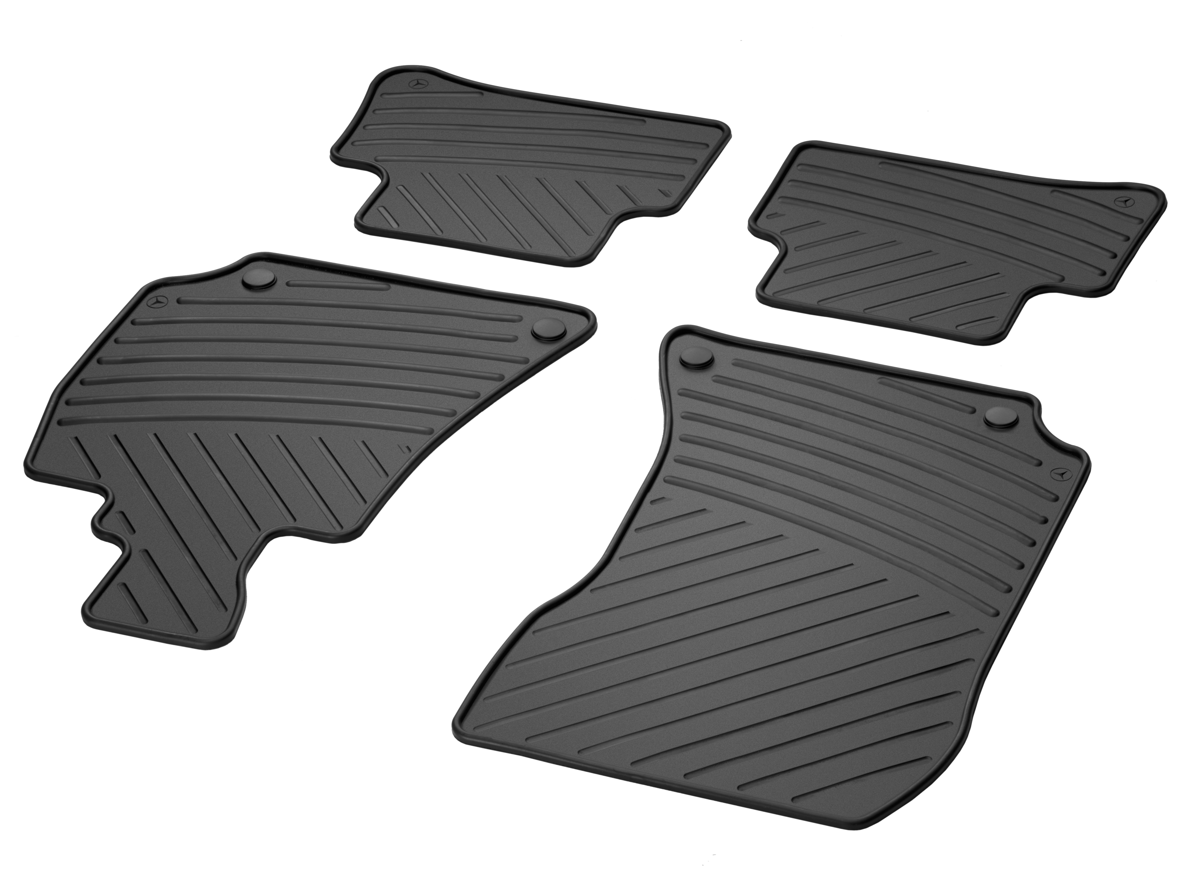 All-season floor mats CLASSIC, Set, Set of 4 - RHD, black