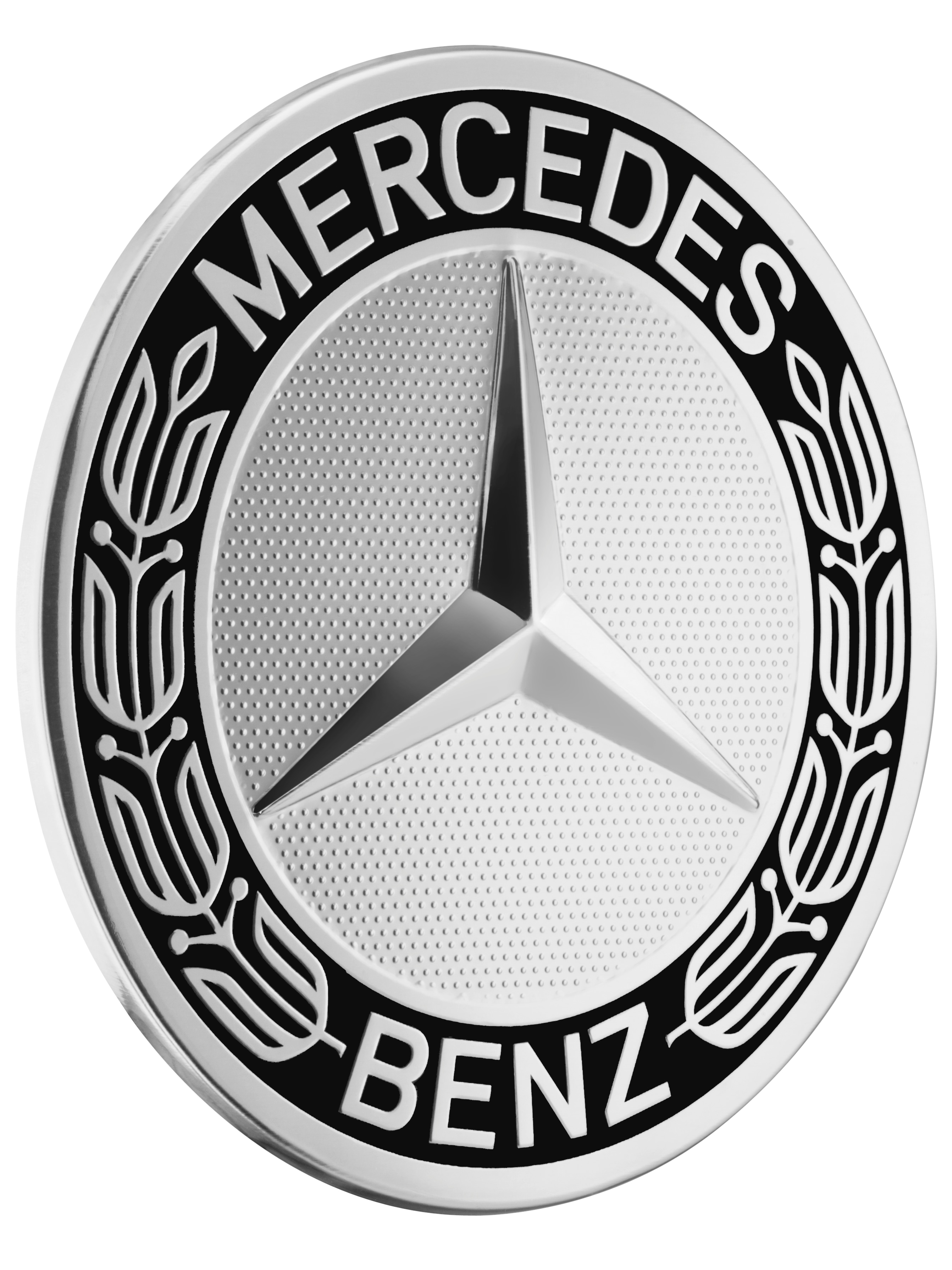 Hub cap, Star with laurel wreath - black