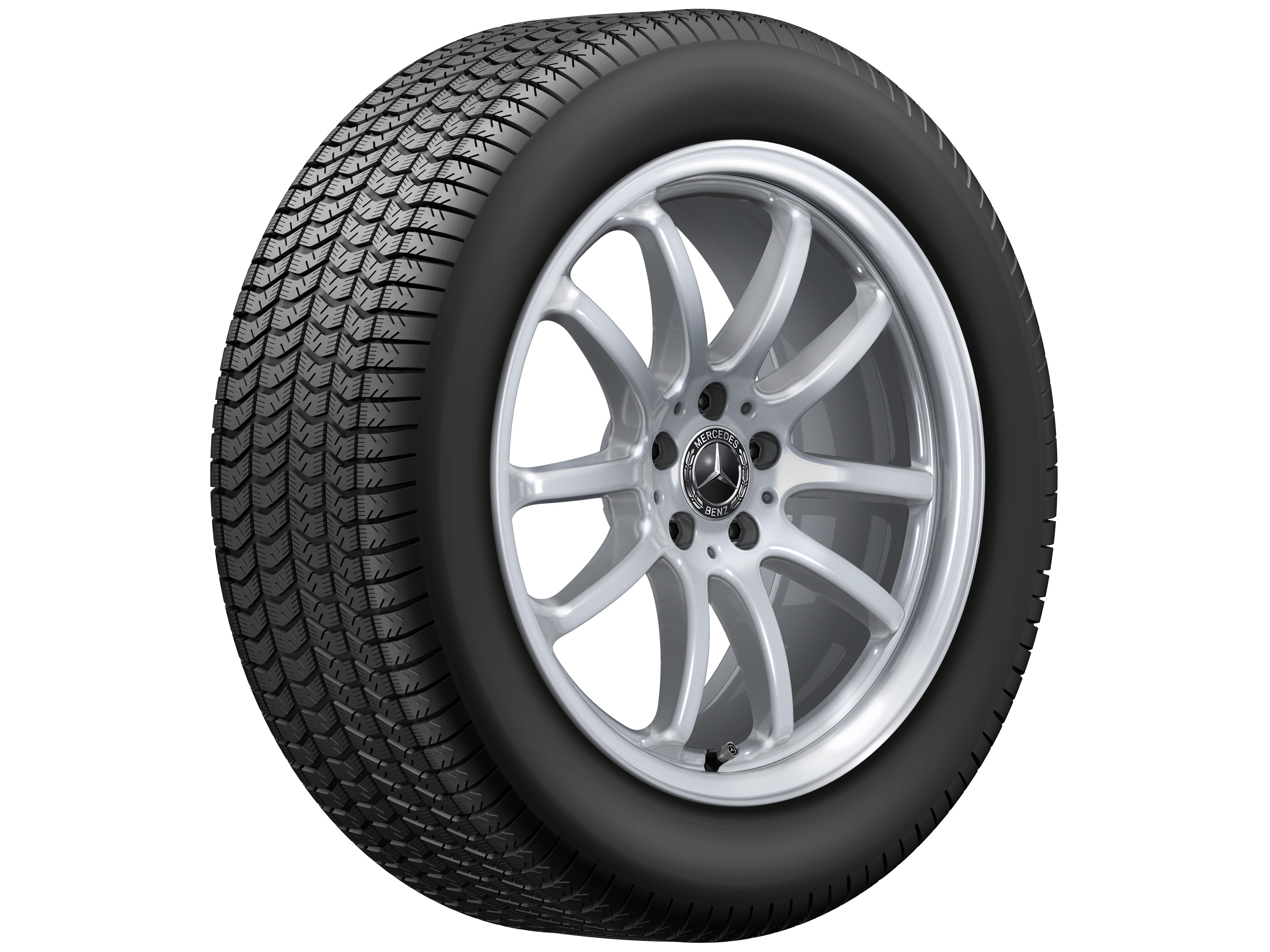Multi-spoke wheel, 48.3 cm (19-inch) - 8 J x 19 ET 30,5, vanadium silver