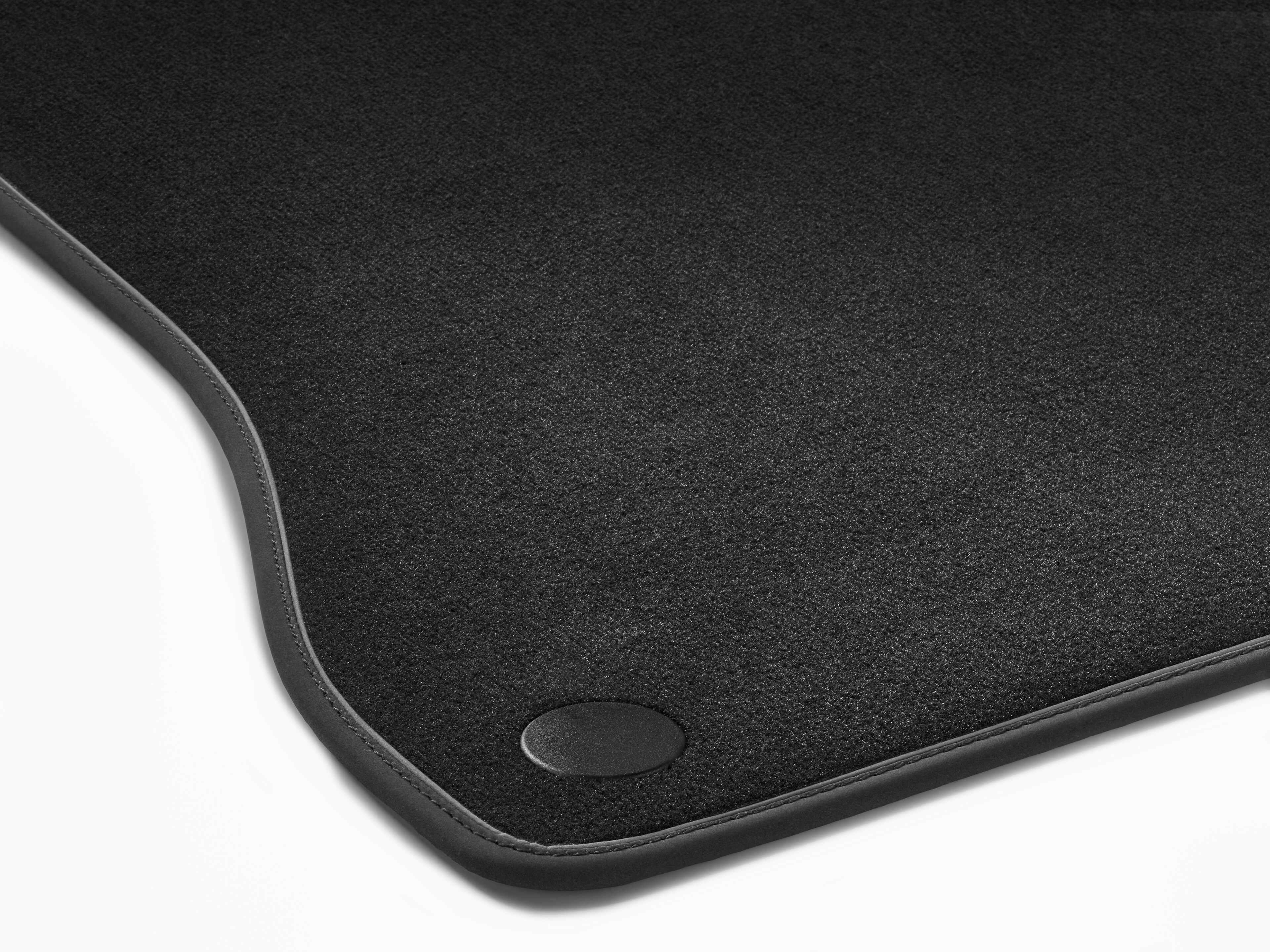Velour floor mats, CLASSIC, Set, Set of 4 - LHD, black, Black edging