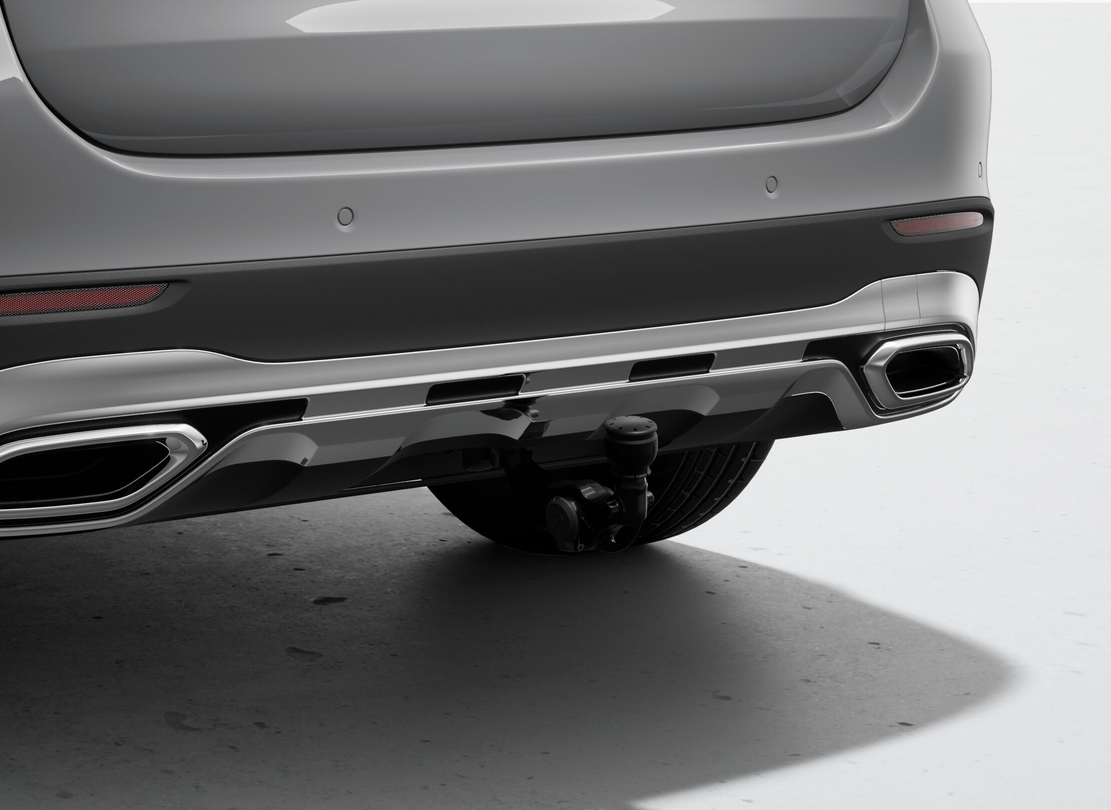 Trailer hitch, fully power-adjustable tilt-down, with electrical kit, ECE - Steel, black