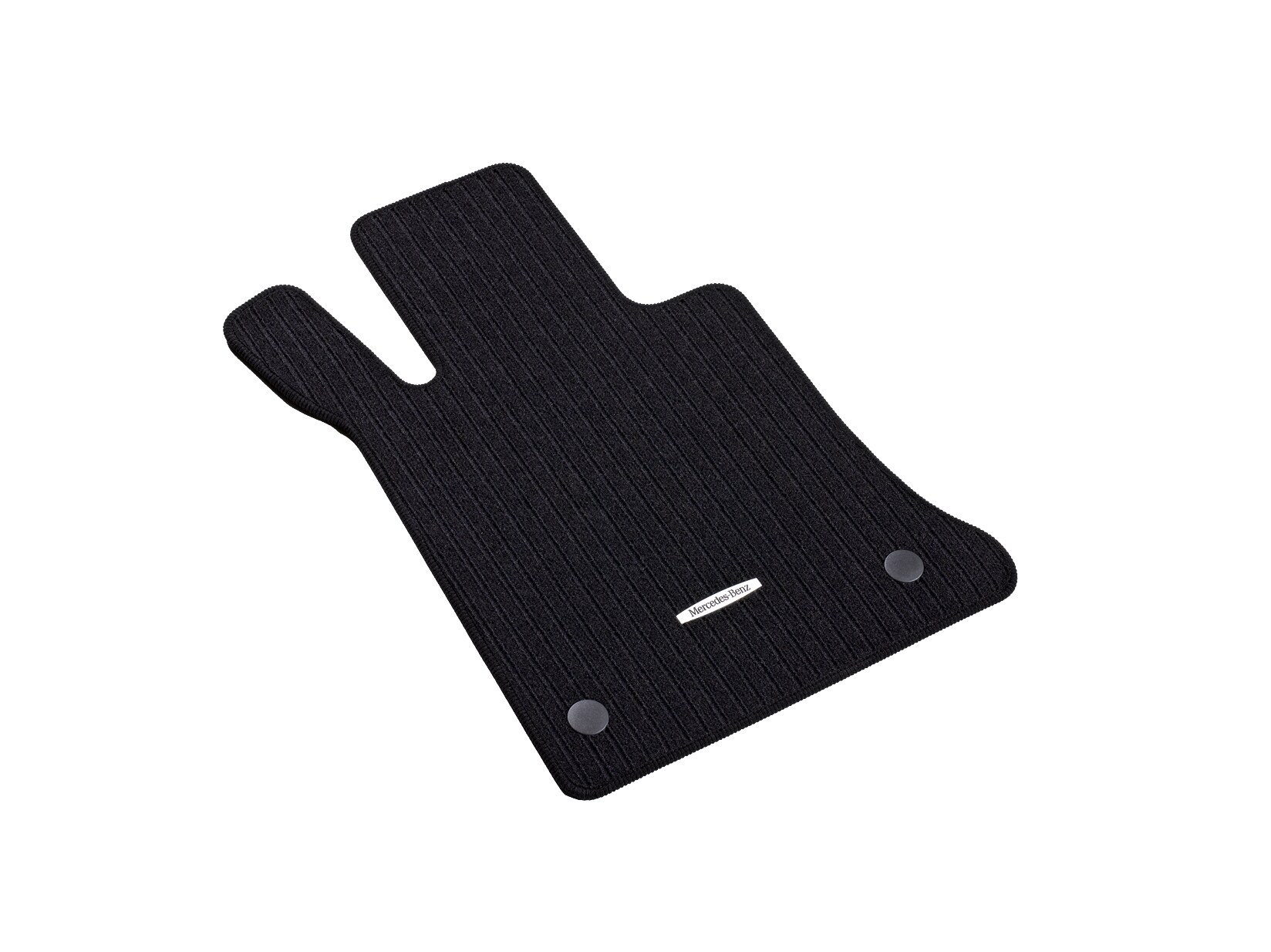 Ribbed mats, CLASSIC, Set, Set of 4 - LHD, black