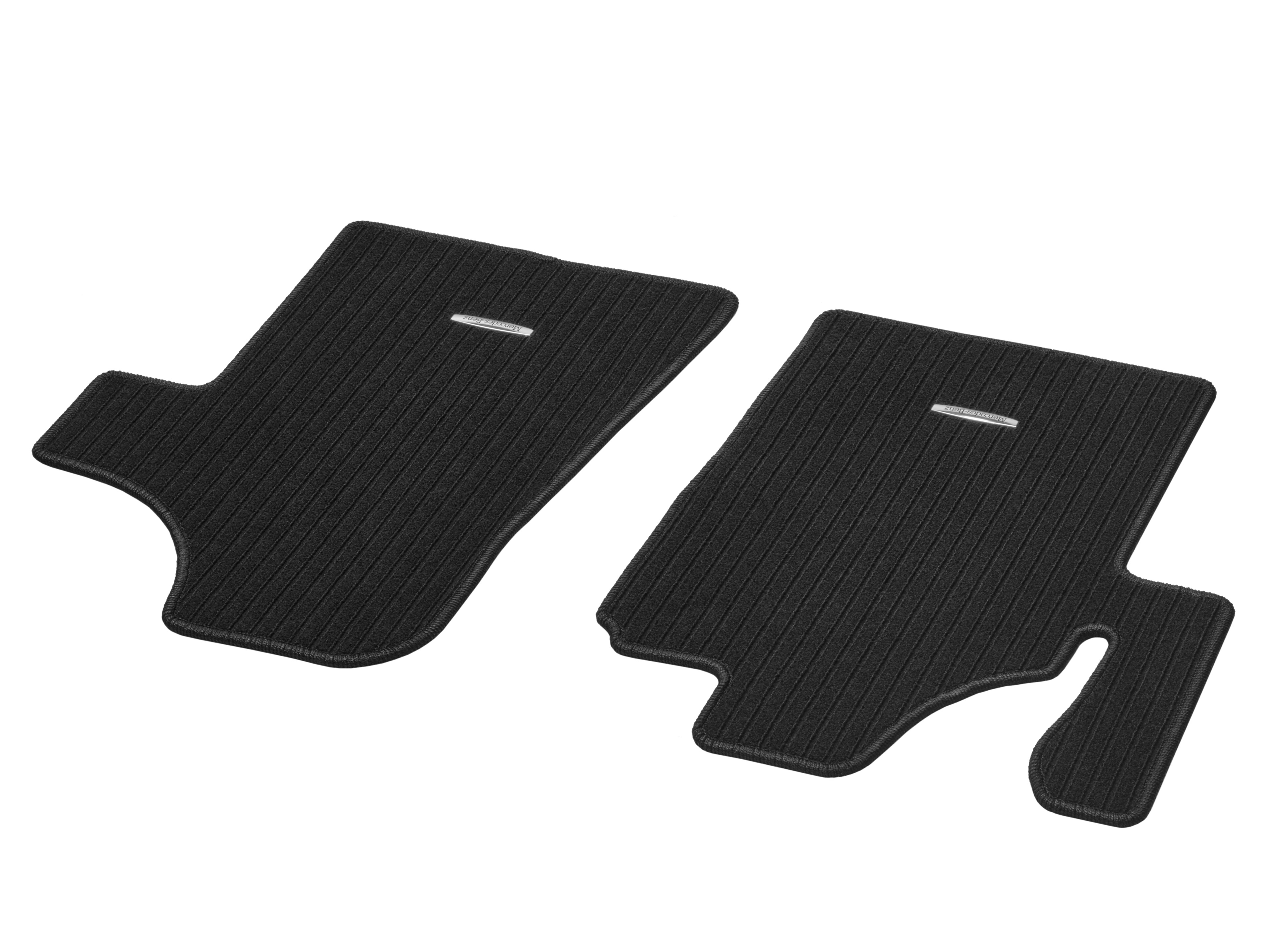 Rep mats, Driver & front passenger's mat, Set of 2 - LHD, black