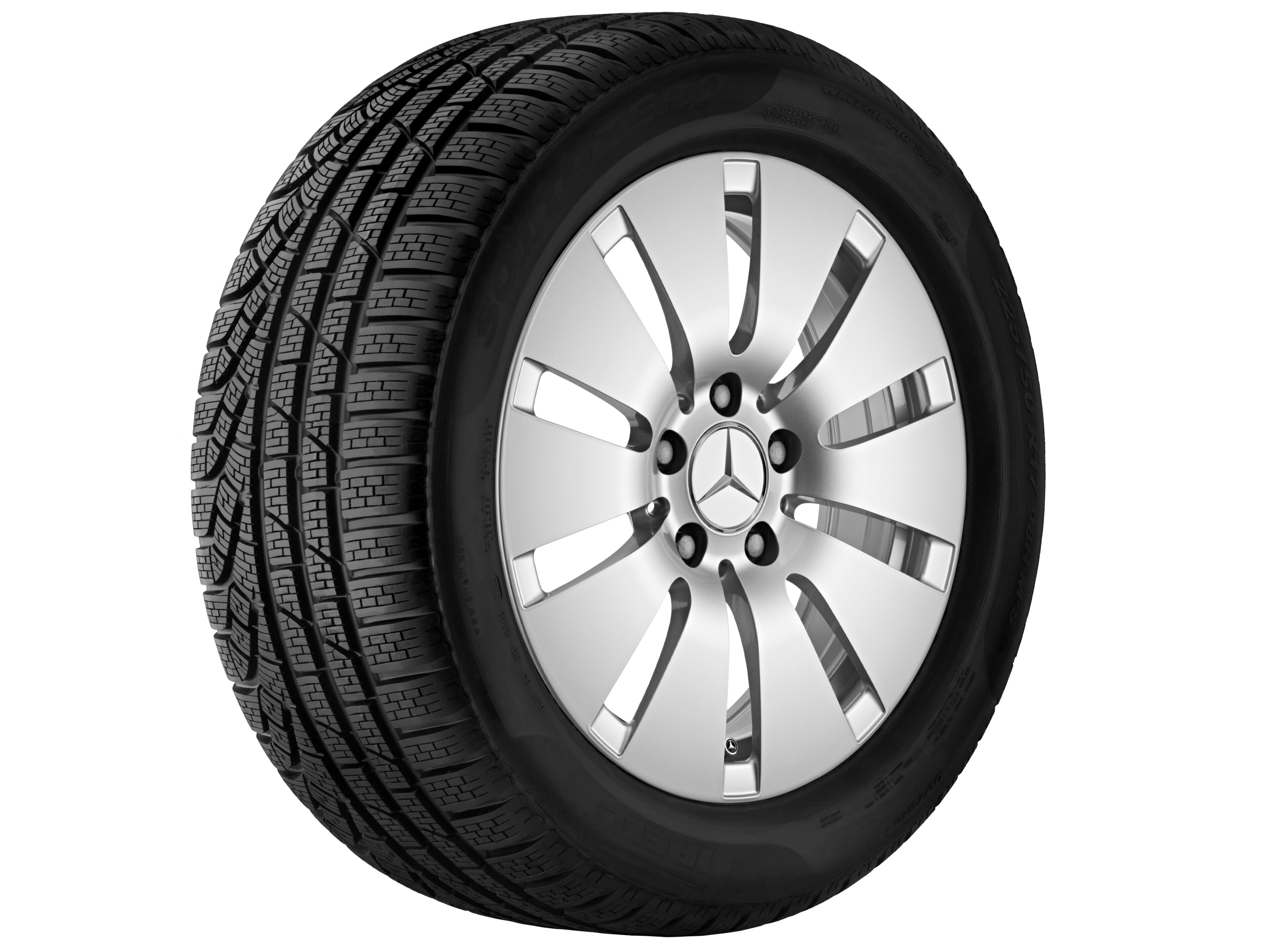 10-hole wheel, 40.6 cm (16-inch) - 7 J x 16 ET 32, vanadium silver, painted
