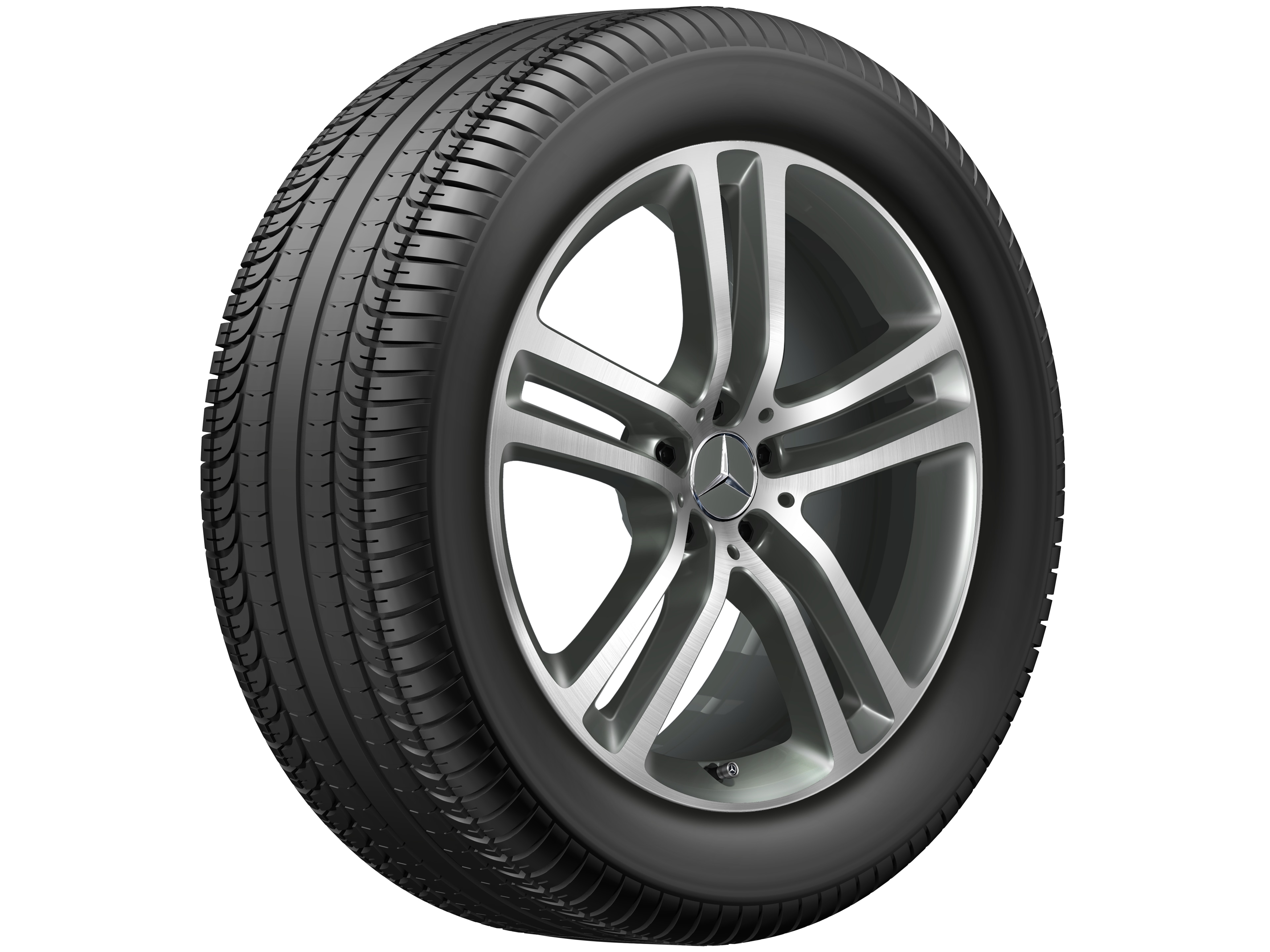 5-twin-spoke wheel, 50.8 cm (20-inch), High-sheen finish - 8,5 J x 20 ET 55,6, matt himalaya grey, high-sheen
