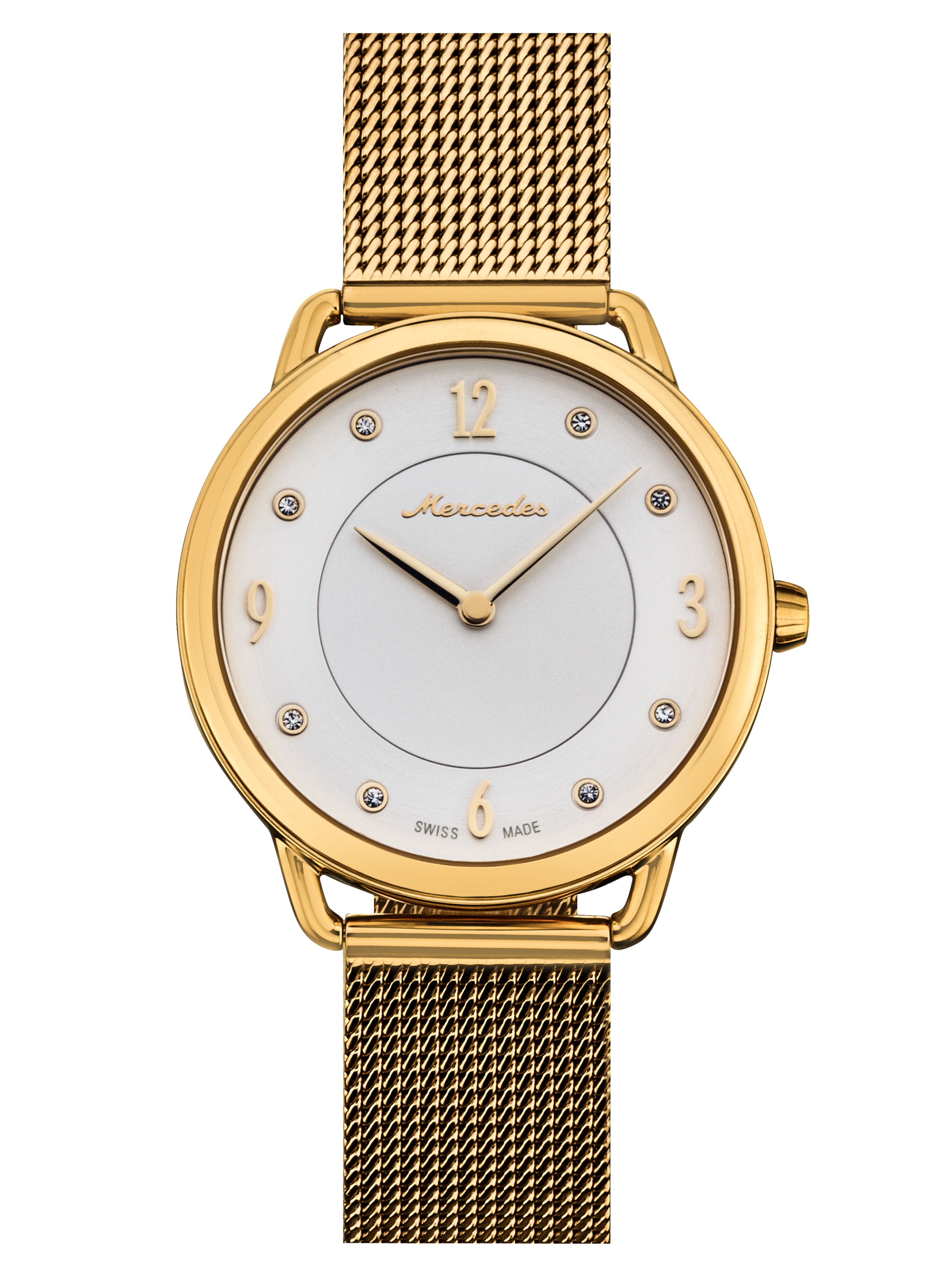 Women's watch, Classic Lady - gold-coloured, Stainless steel