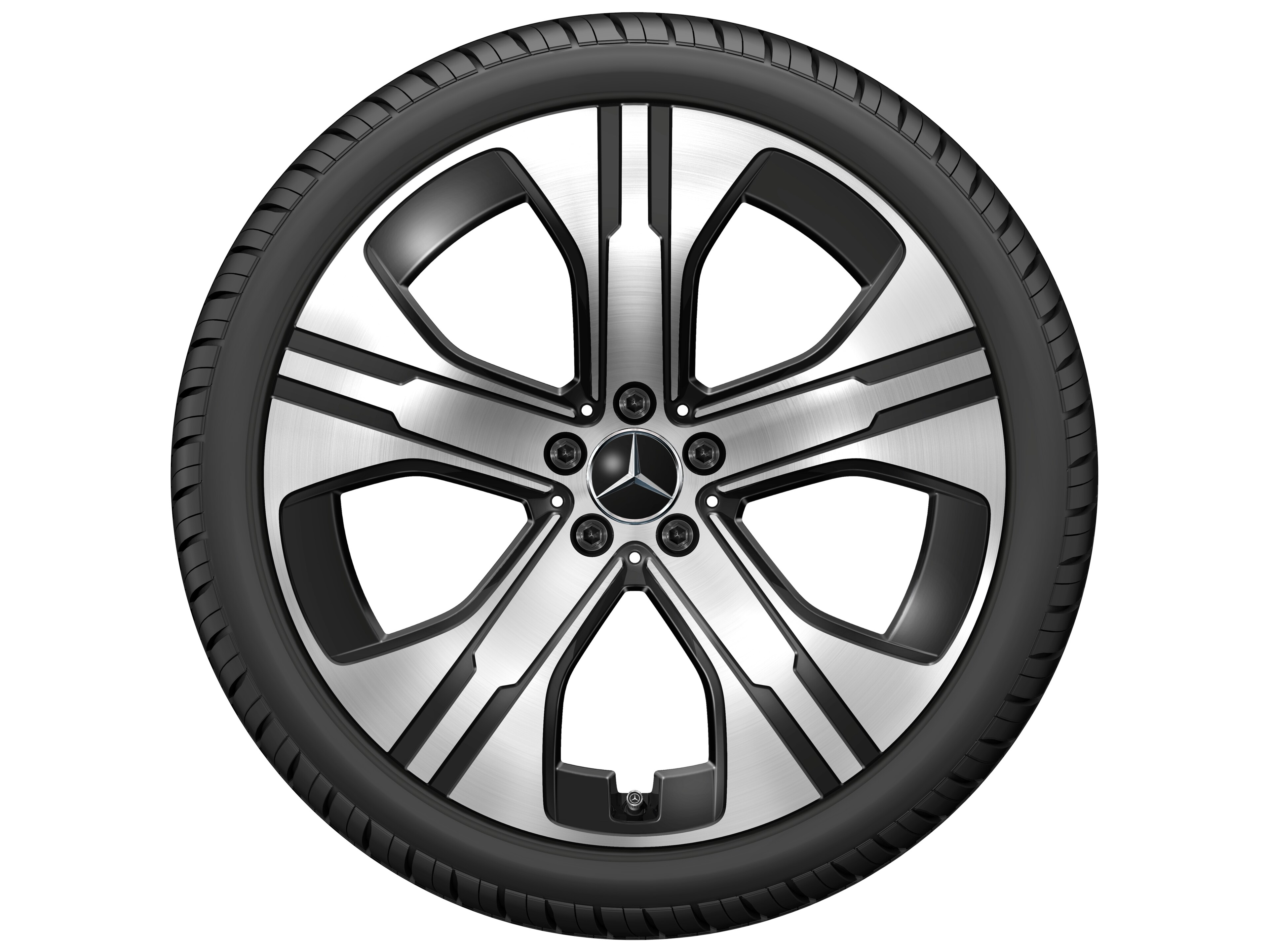 5-spoke wheel, Aero, 53.3 cm (21-inch), High-sheen finish - 9,5 J x 21 ET 41,5, black, high-sheen