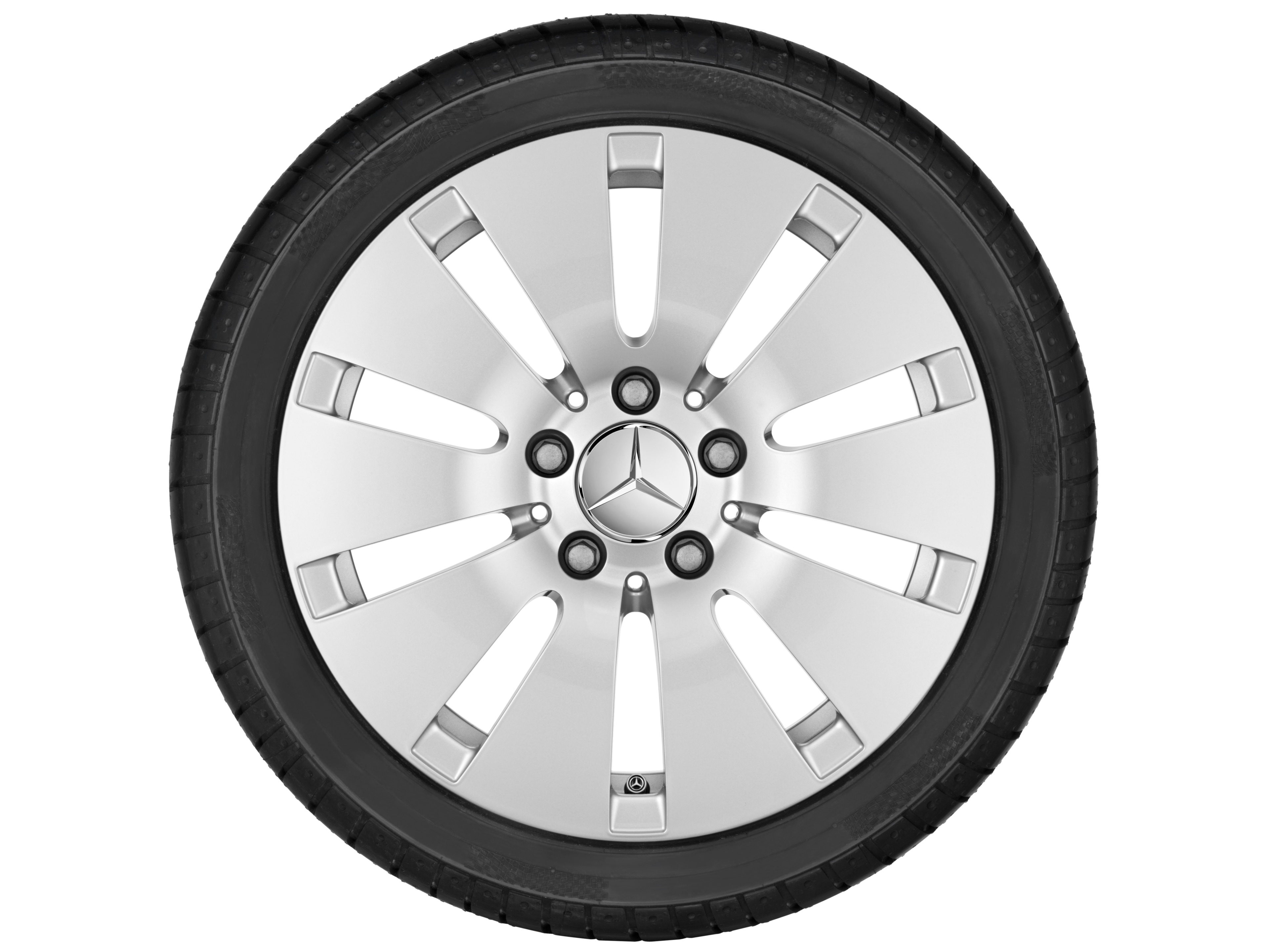 10-hole wheel, 40.6 cm (16-inch) - 7 J x 16 ET 32, vanadium silver, painted
