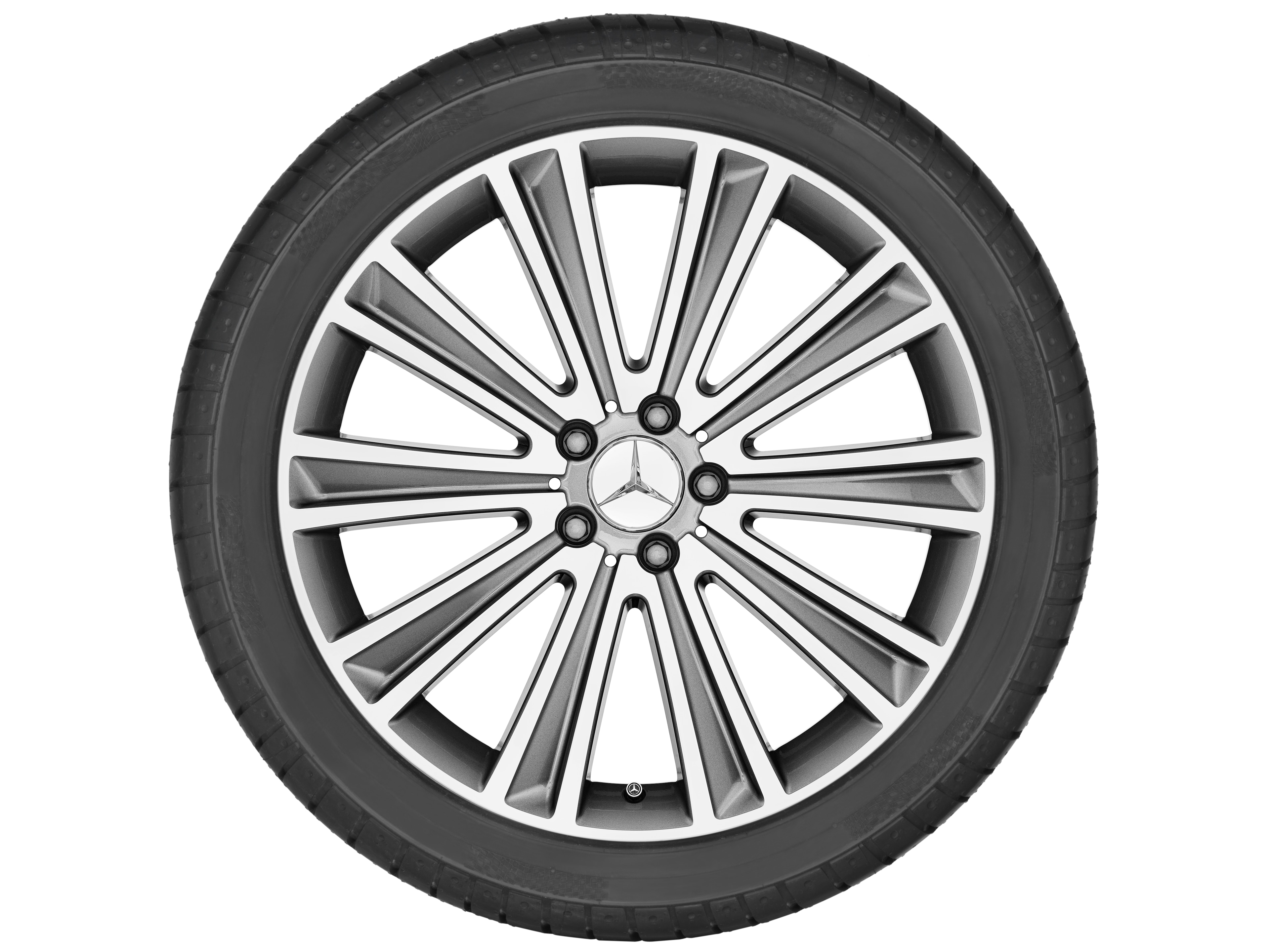 10-spoke wheel, 50.8 cm (20-inch), High-sheen finish - 8,5 J x 20 ET 36, palladium silver, high-sheen