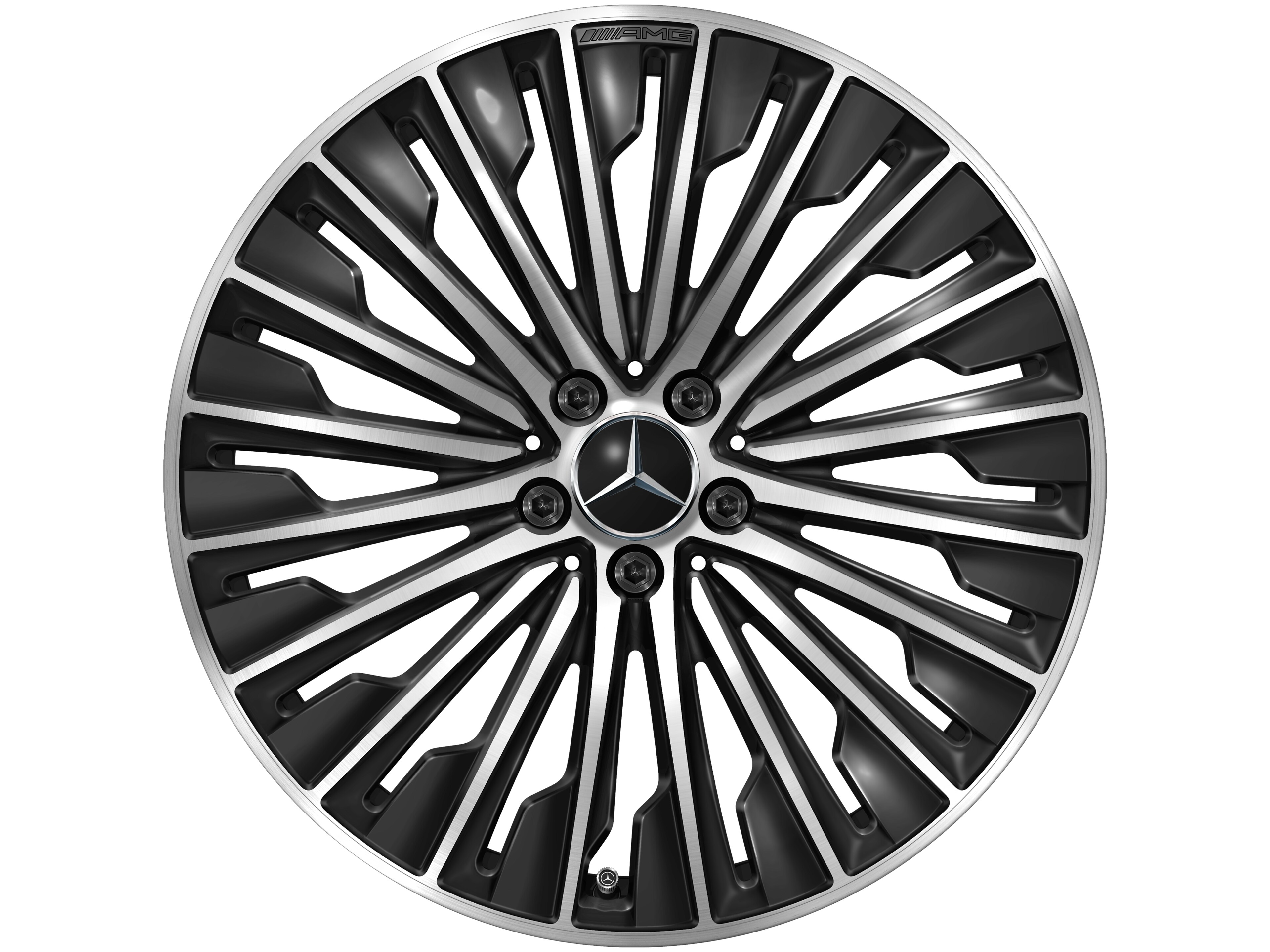 AMG multi-spoke wheel, 50.8 cm (20-inch) - 8,5 J x 20 ET 35,5, black, high-sheen