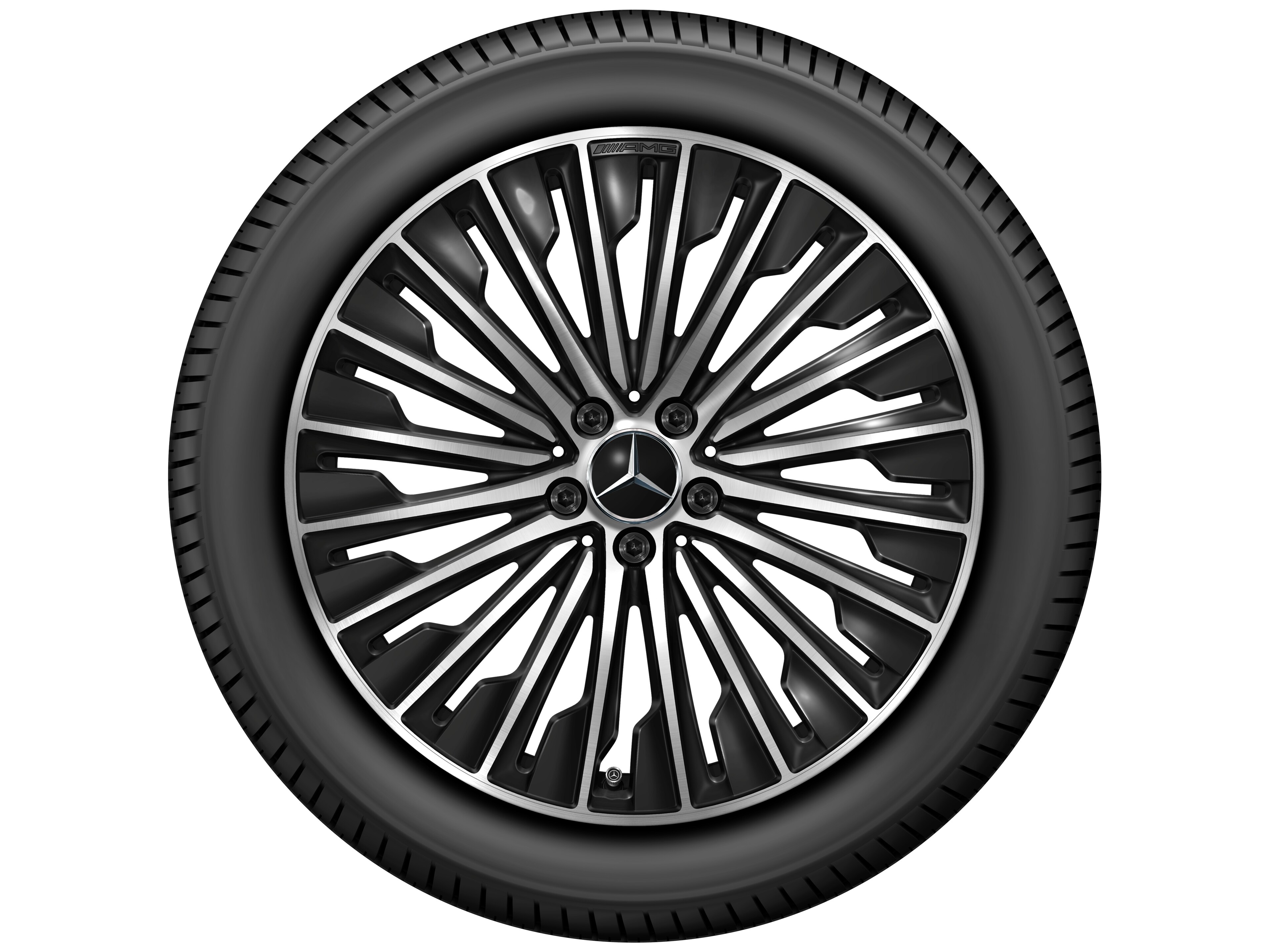 AMG multi-spoke wheel, 50.8 cm (20-inch) - 8,5 J x 20 ET 35,5, black, high-sheen