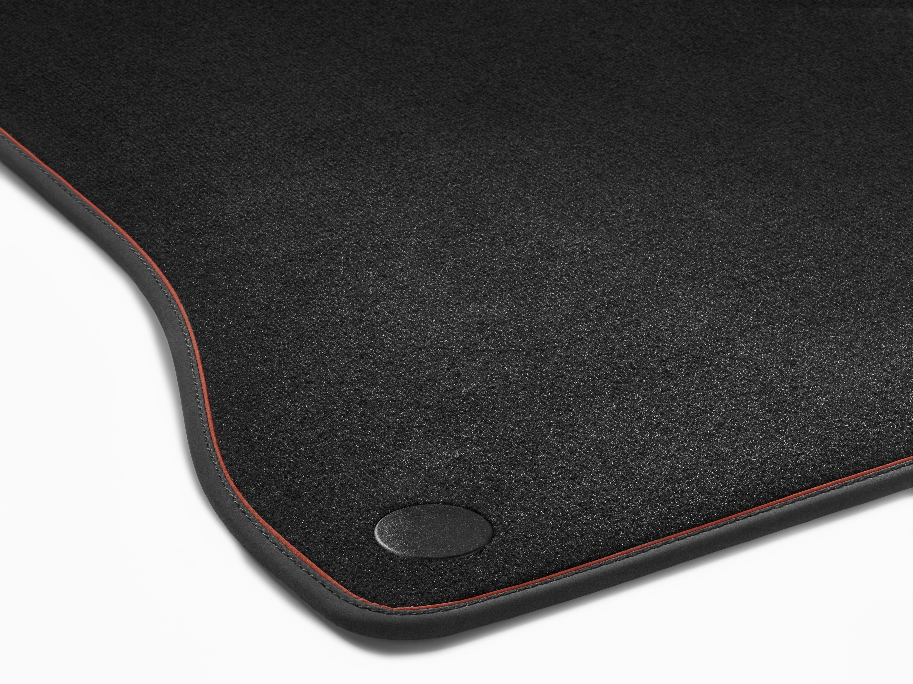 Velour floor mats CLASSIC, Set, Set of 4 - RHD, black / siena brown