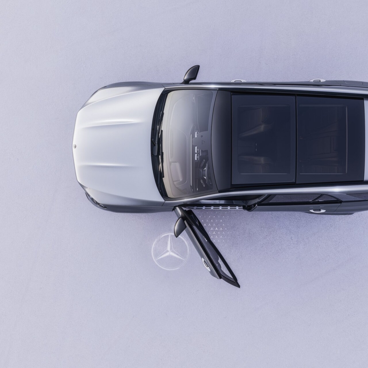 LCD projector, with animated Mercedes-Benz pattern - 1 set