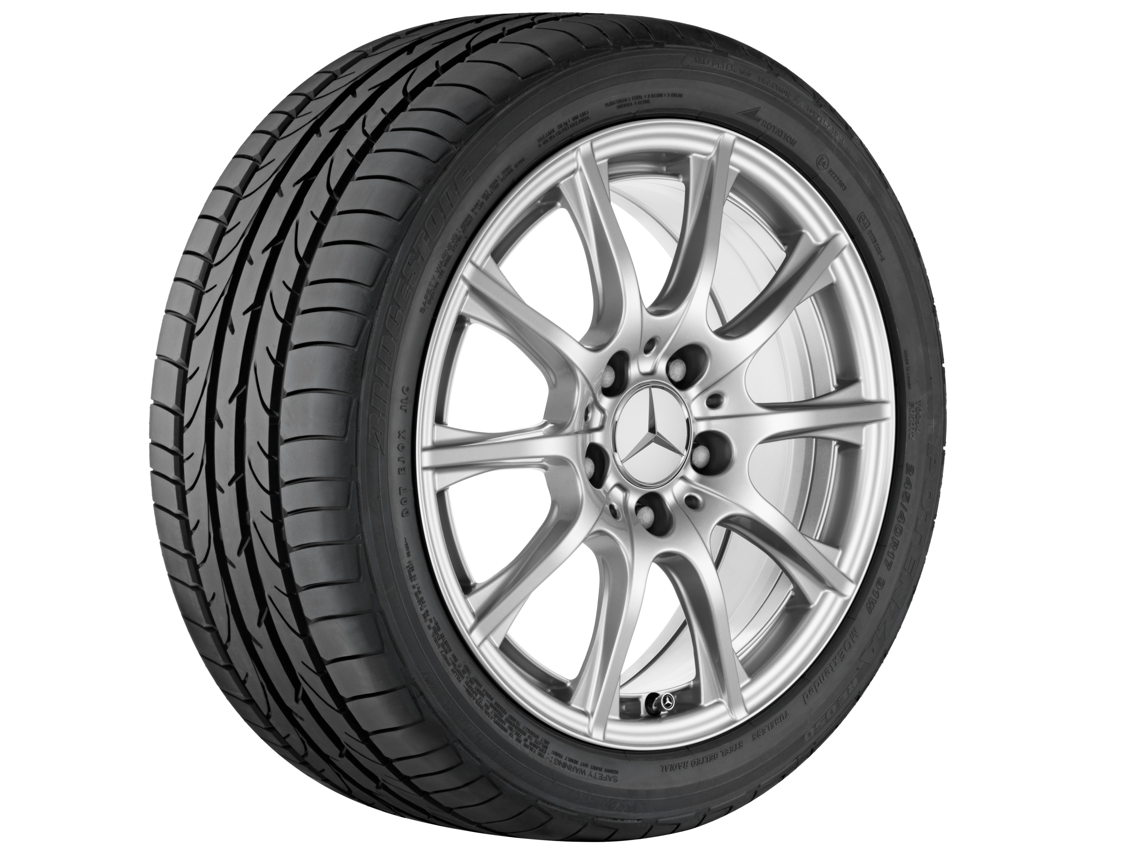 10-spoke wheel, 40.6 cm (16-inch) - 6,5 J x 16 ET 38, vanadium silver, painted