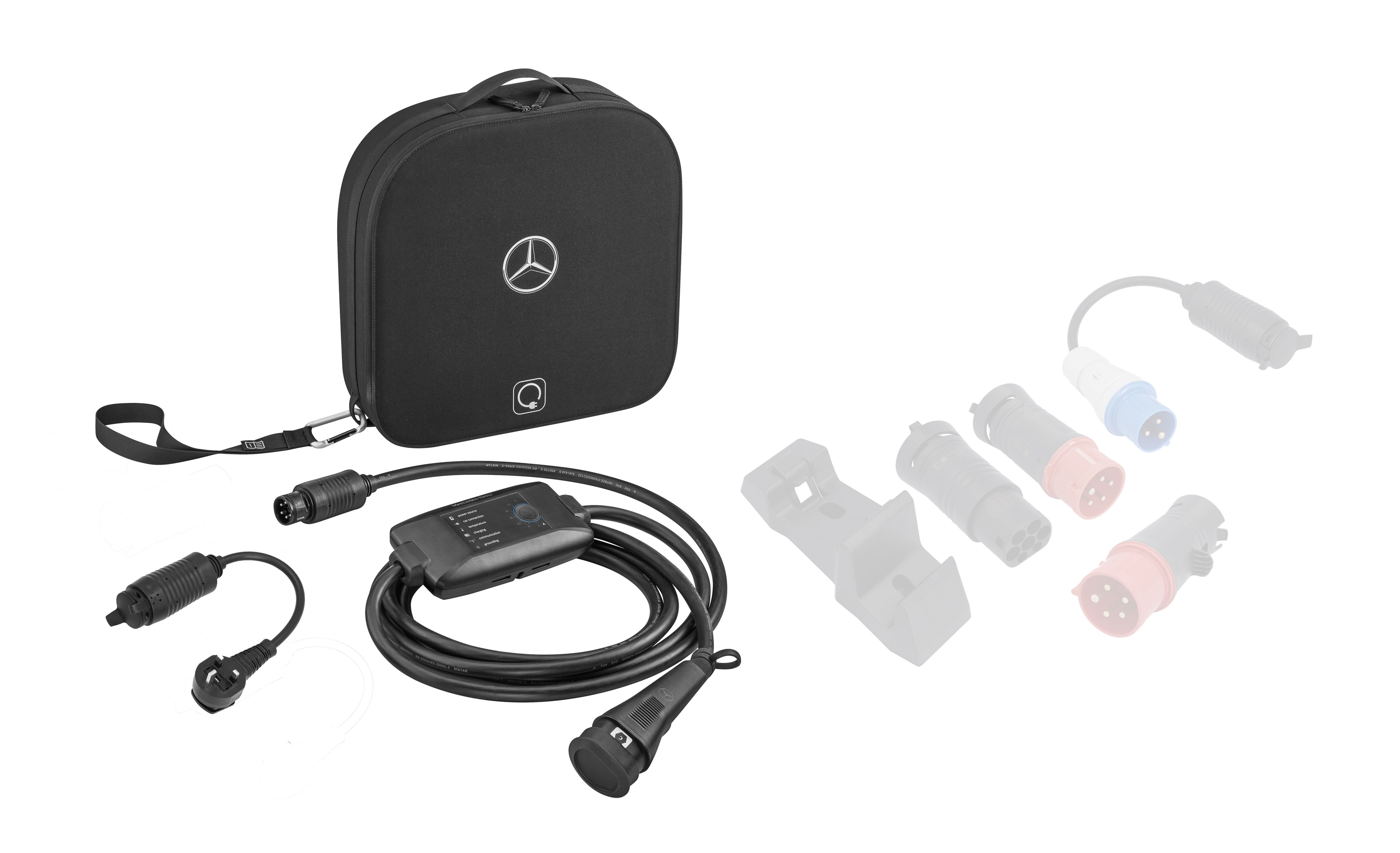 Flexible Pro charging system, UK set, Wallbox - Plastic, black, LHD/RHD