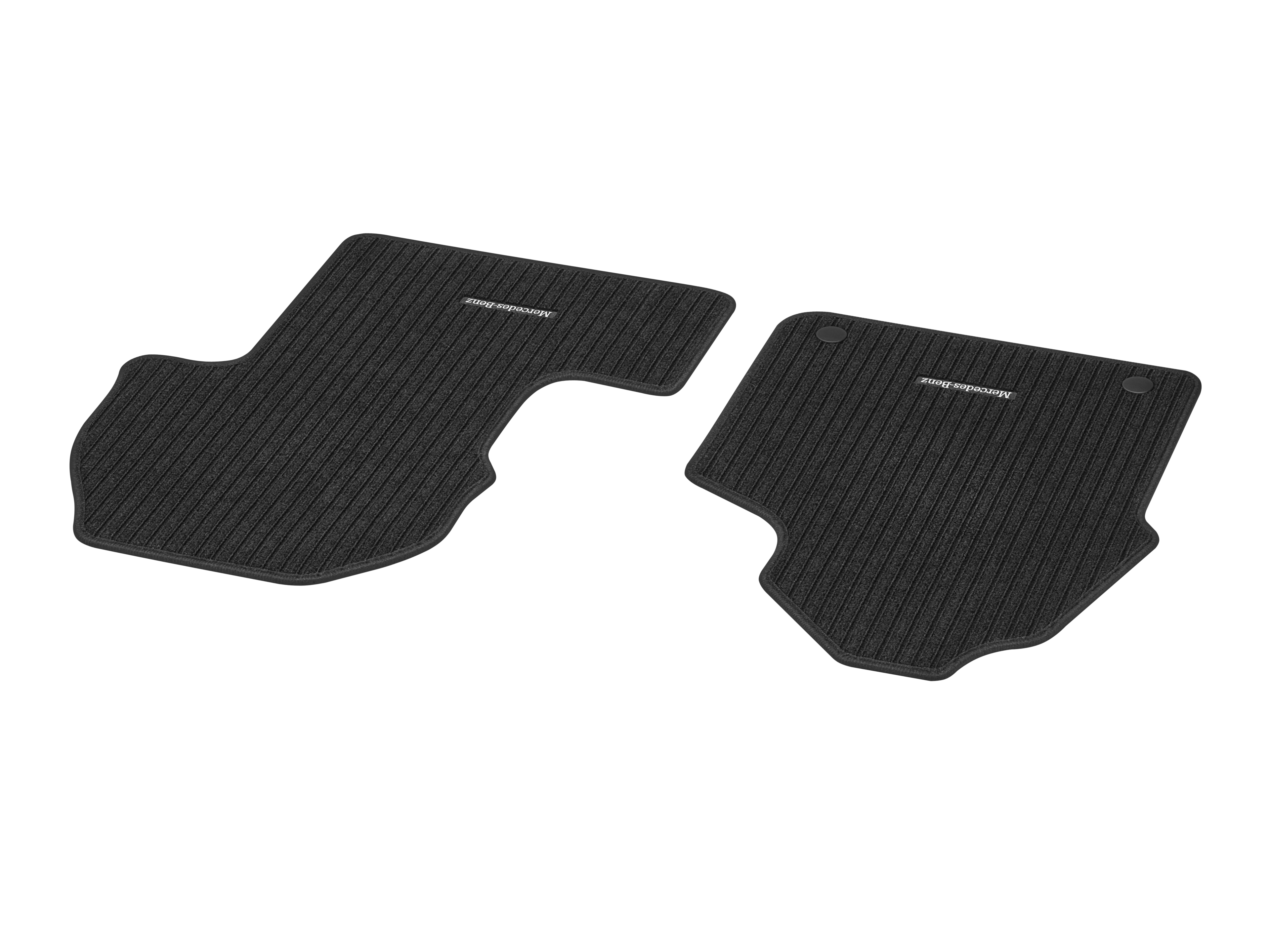 Ribbed mats, CLASSIC, Driver/front passenger's mat, Set of 2, without H00 - LHD, black