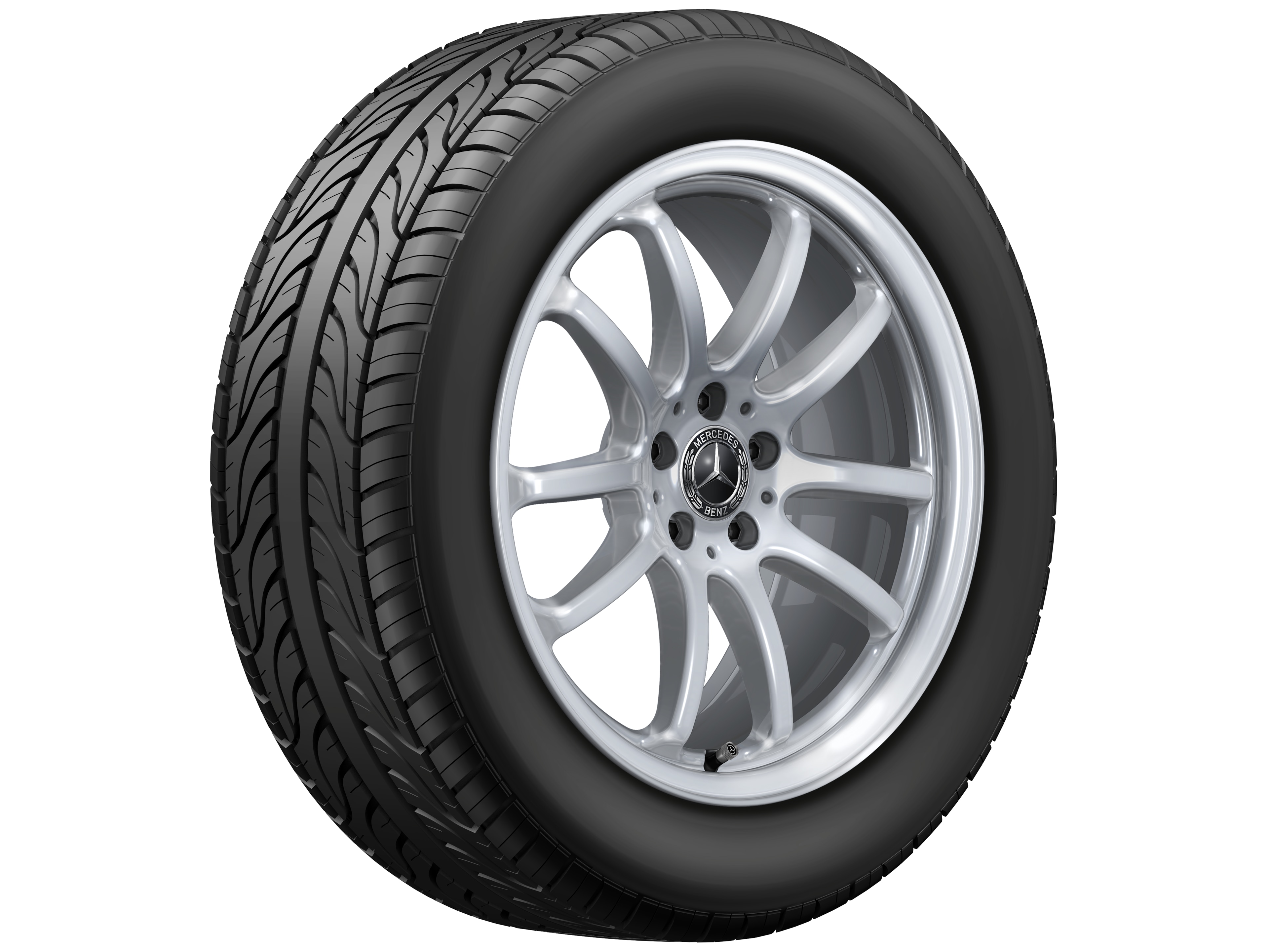 Multi-spoke wheel, 48.3 cm (19-inch) - 8 J x 19 ET 30,5, vanadium silver