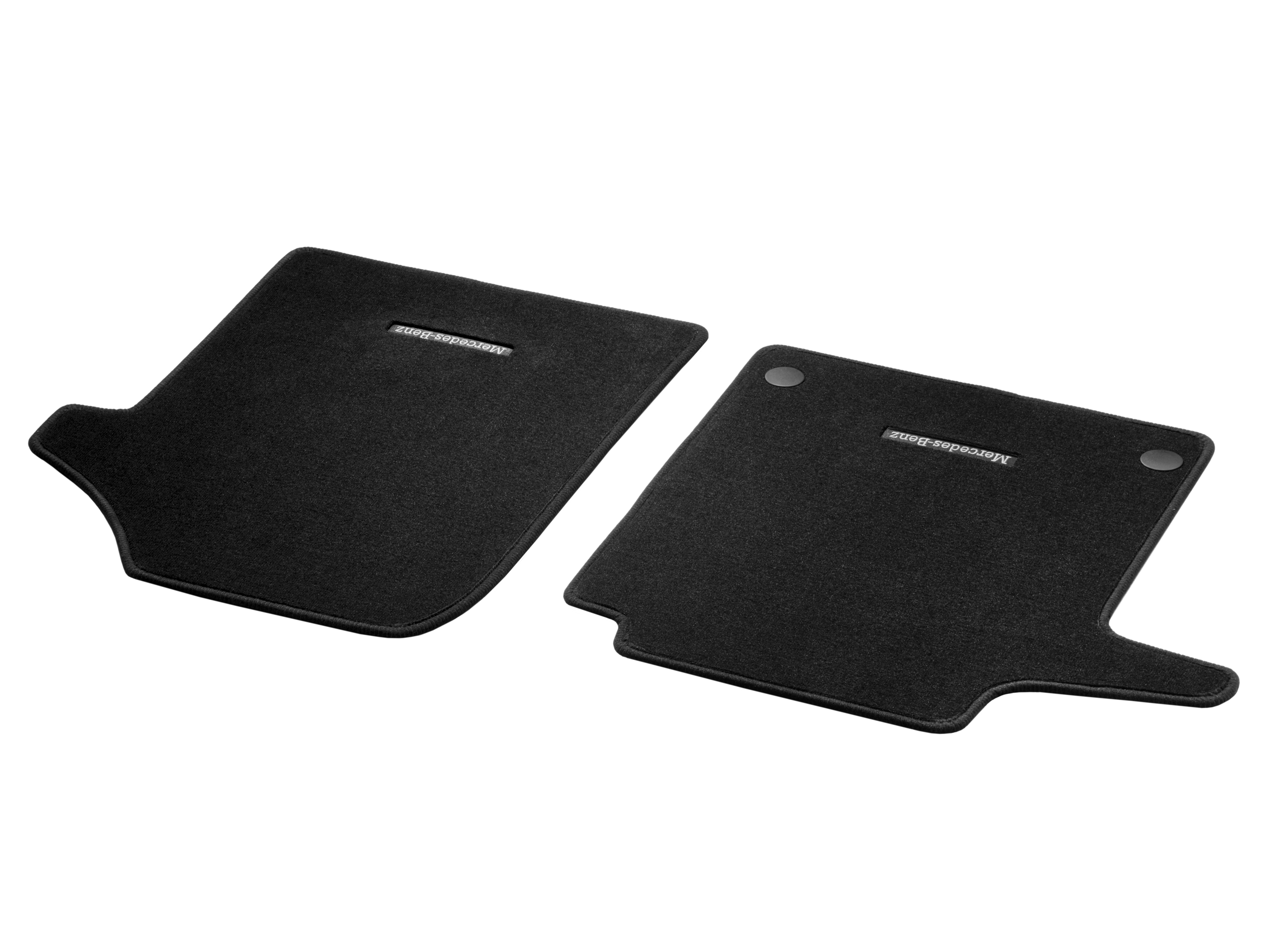 AMG velour floor mats, Set, Set of 2, With AMG web logo - LHD, black