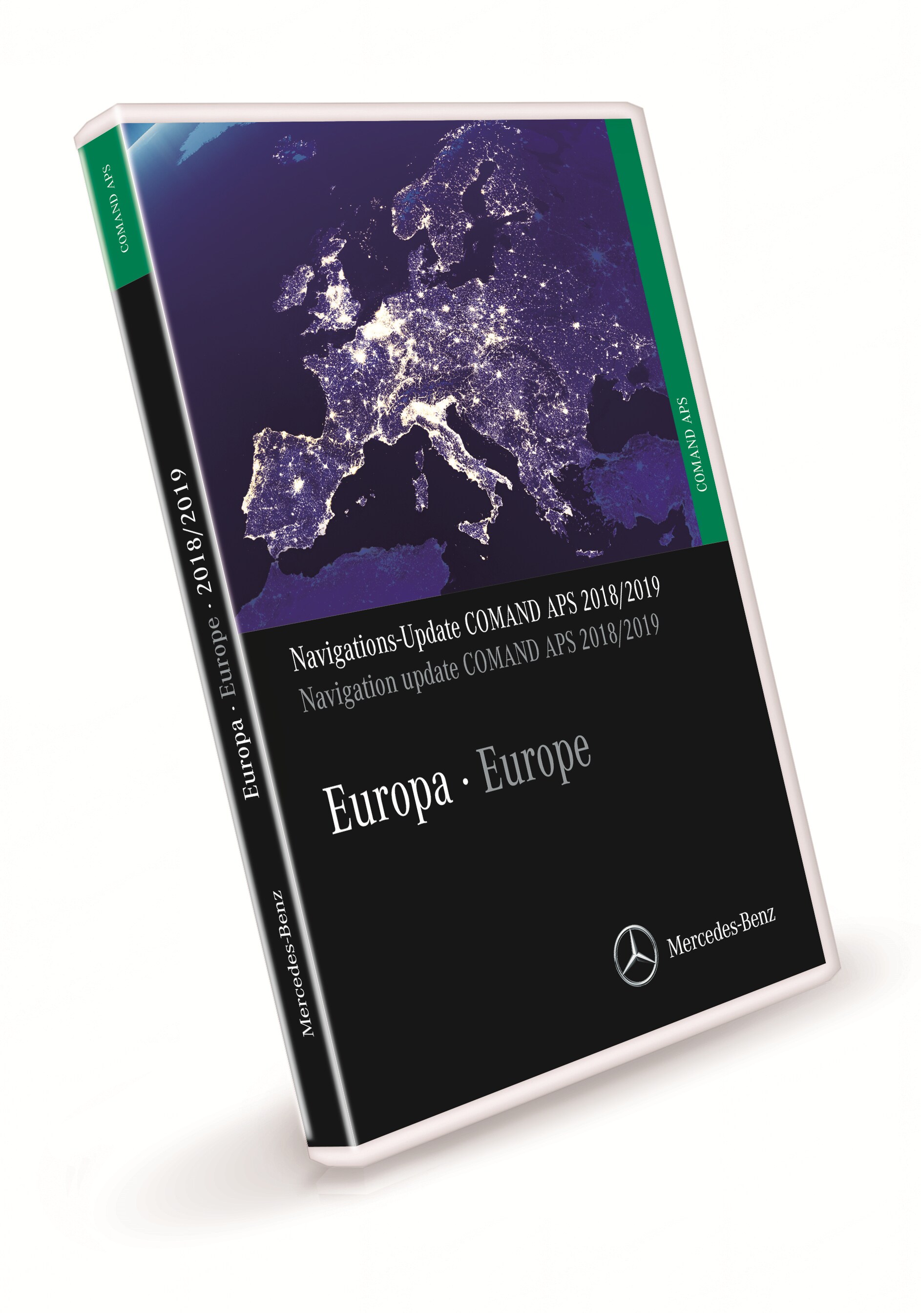 Navigation DVD, COMAND APS, Europe, 2018/2019 version, Final Edition - green, NTG1