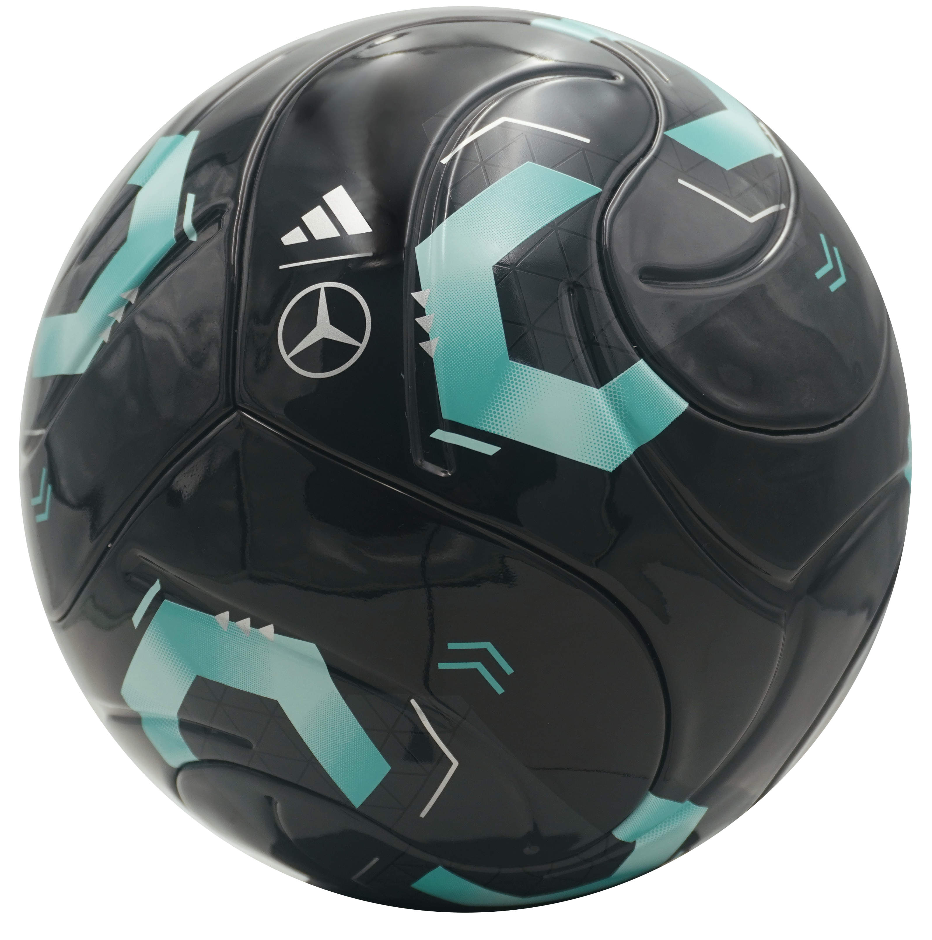Soccer - black / aqua / grey, TPU, adidas