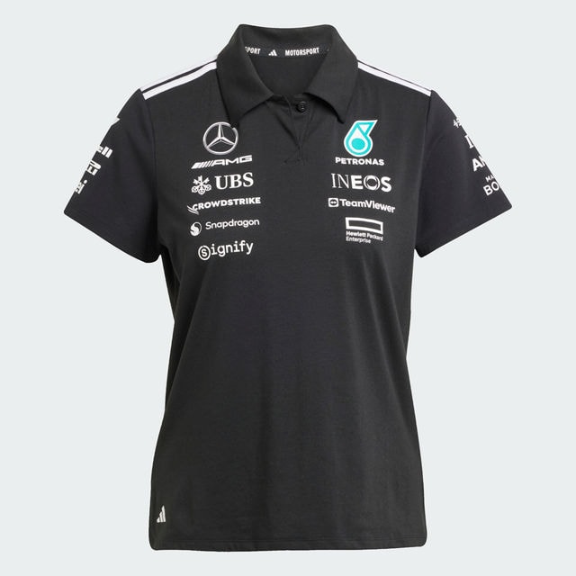Women's polo shirt, Team, Mercedes-AMG F1 - black, XL