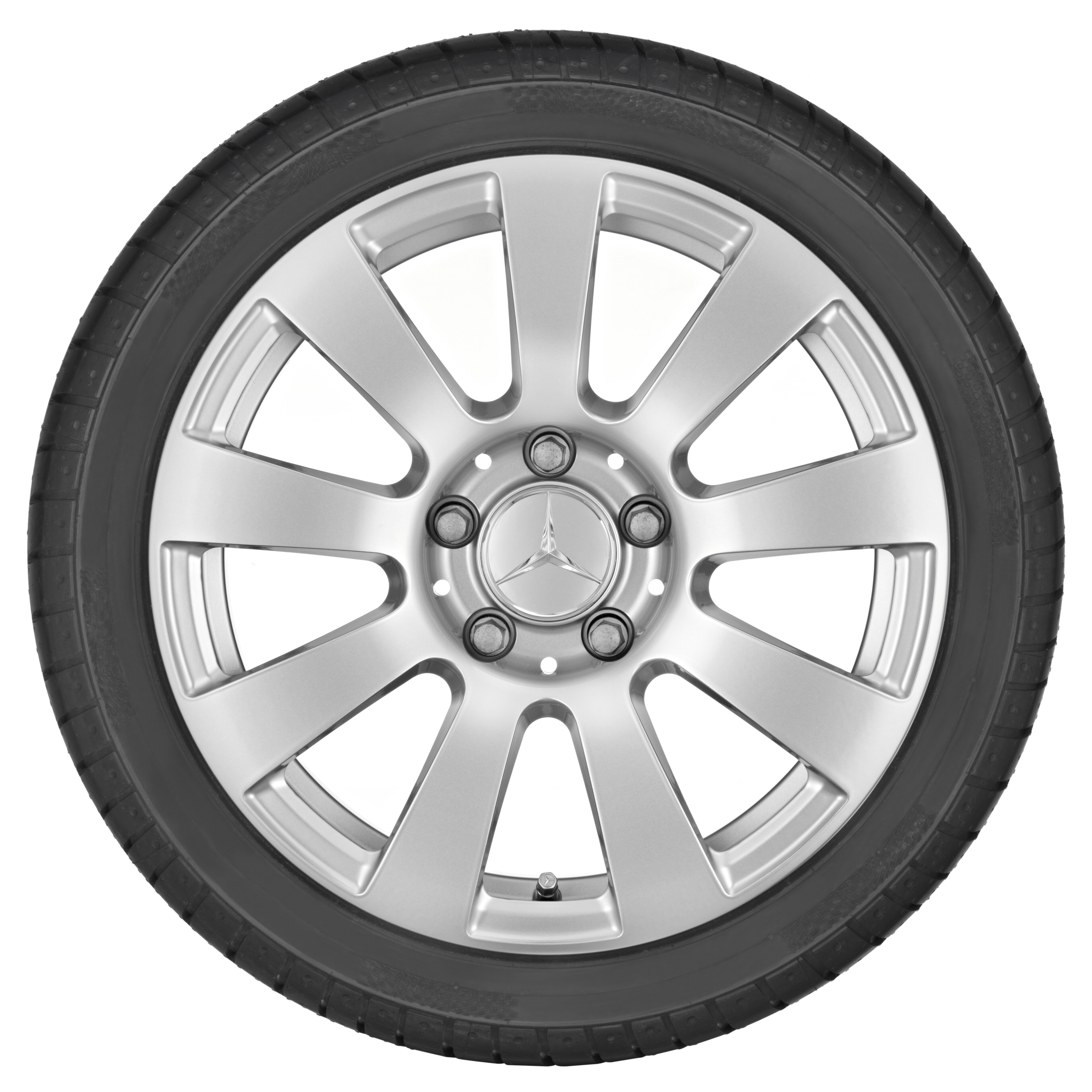 9-spoke wheel, 40.6 cm (16-inch) - 7 J x 16 ET 38, titanium silver