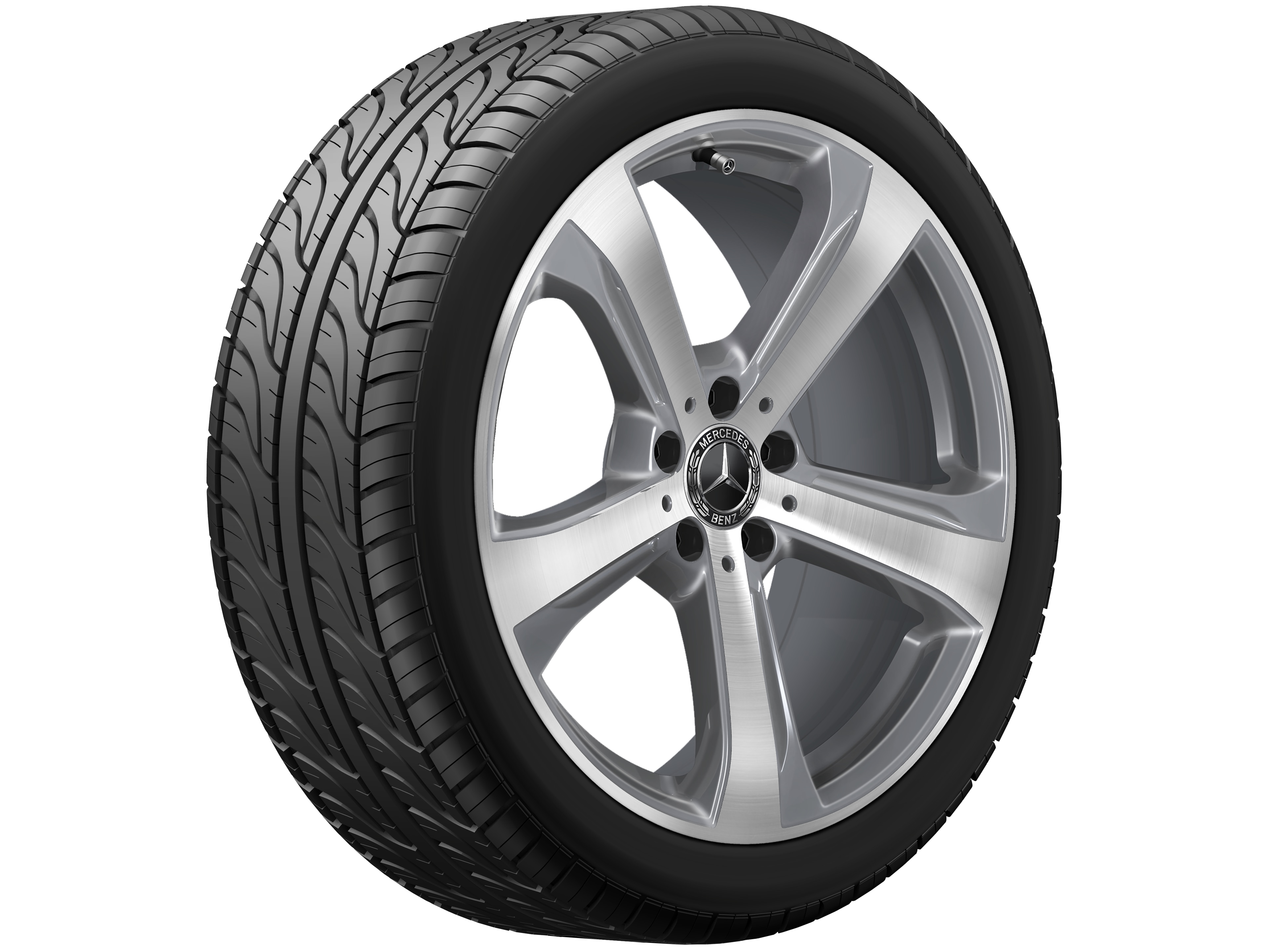 5-spoke wheel, 45.7 cm (18-inch) - 8 J x 19 ET 41, tremolite metallic, high-sheen