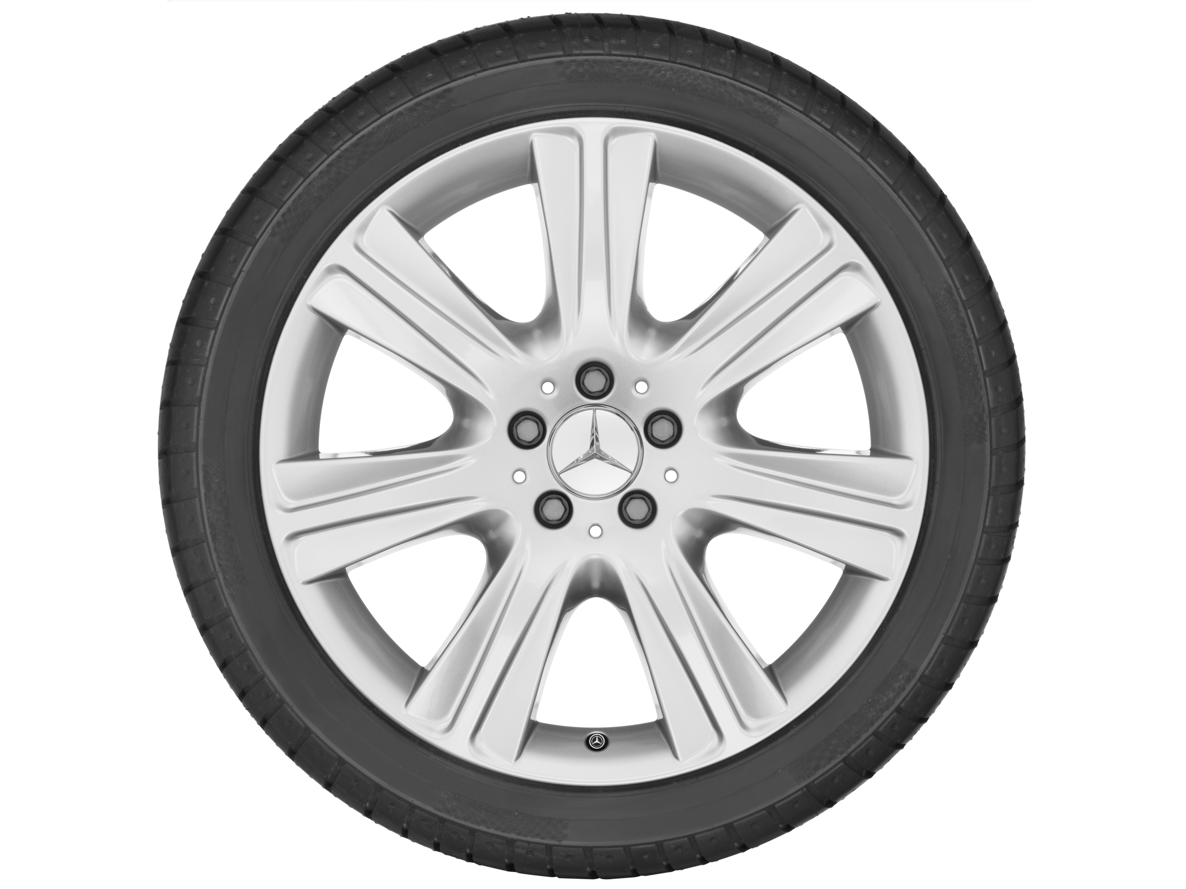 7-spoke wheel, 48.3 cm (19-inch) - 9,5 J x 19 ET 43,5, vanadium silver
