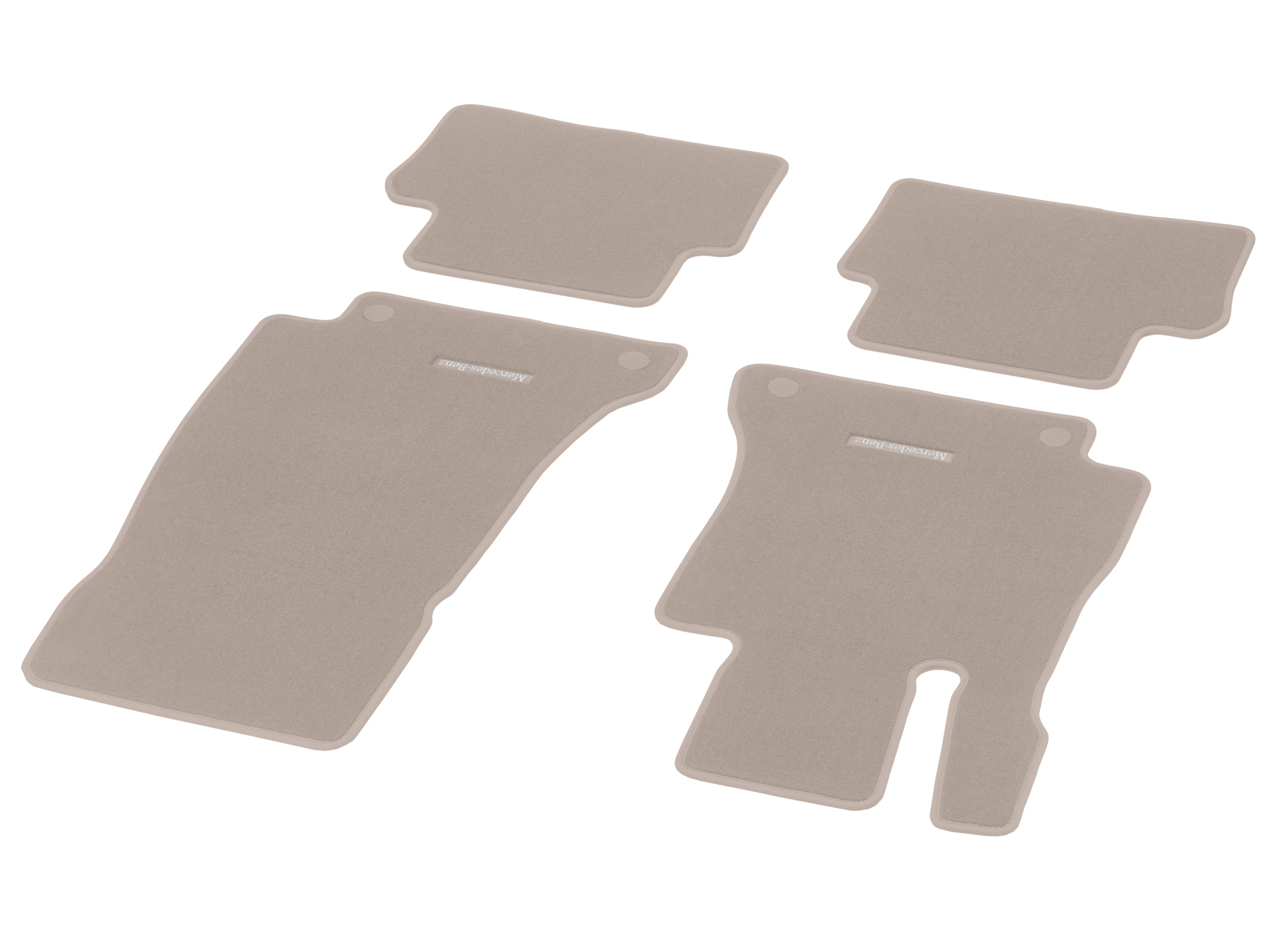 Velour floor mats, CLASSIC, Set, Set of 4 - LHD, macchiato beige
