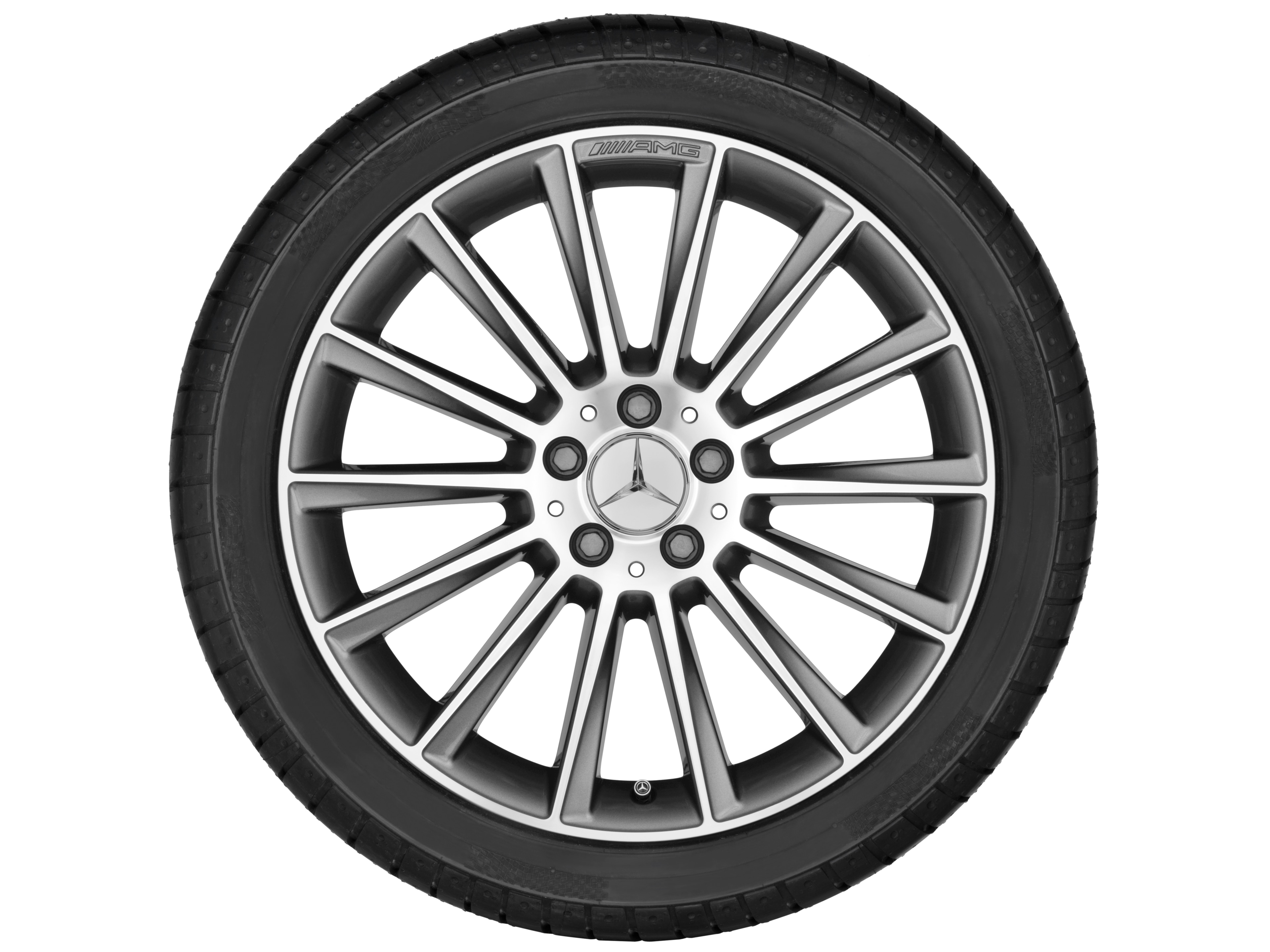 AMG multi-spoke wheel, 50.8 cm (20-inch), High-sheen finish - 8 J x 20 ET 33, himalaya grey, high-sheen