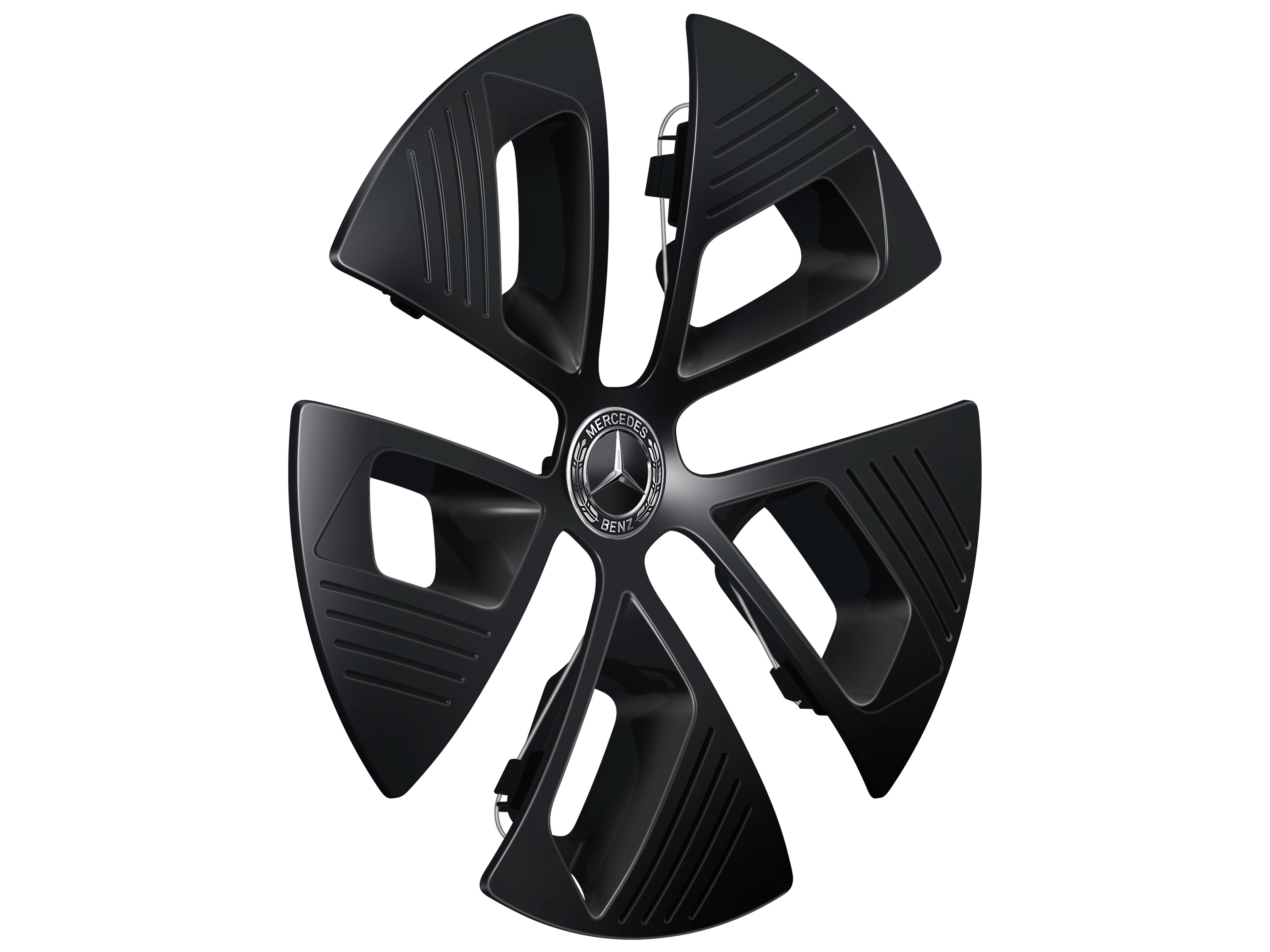 Wheel trim, For light-alloy wheels - black, Plastic