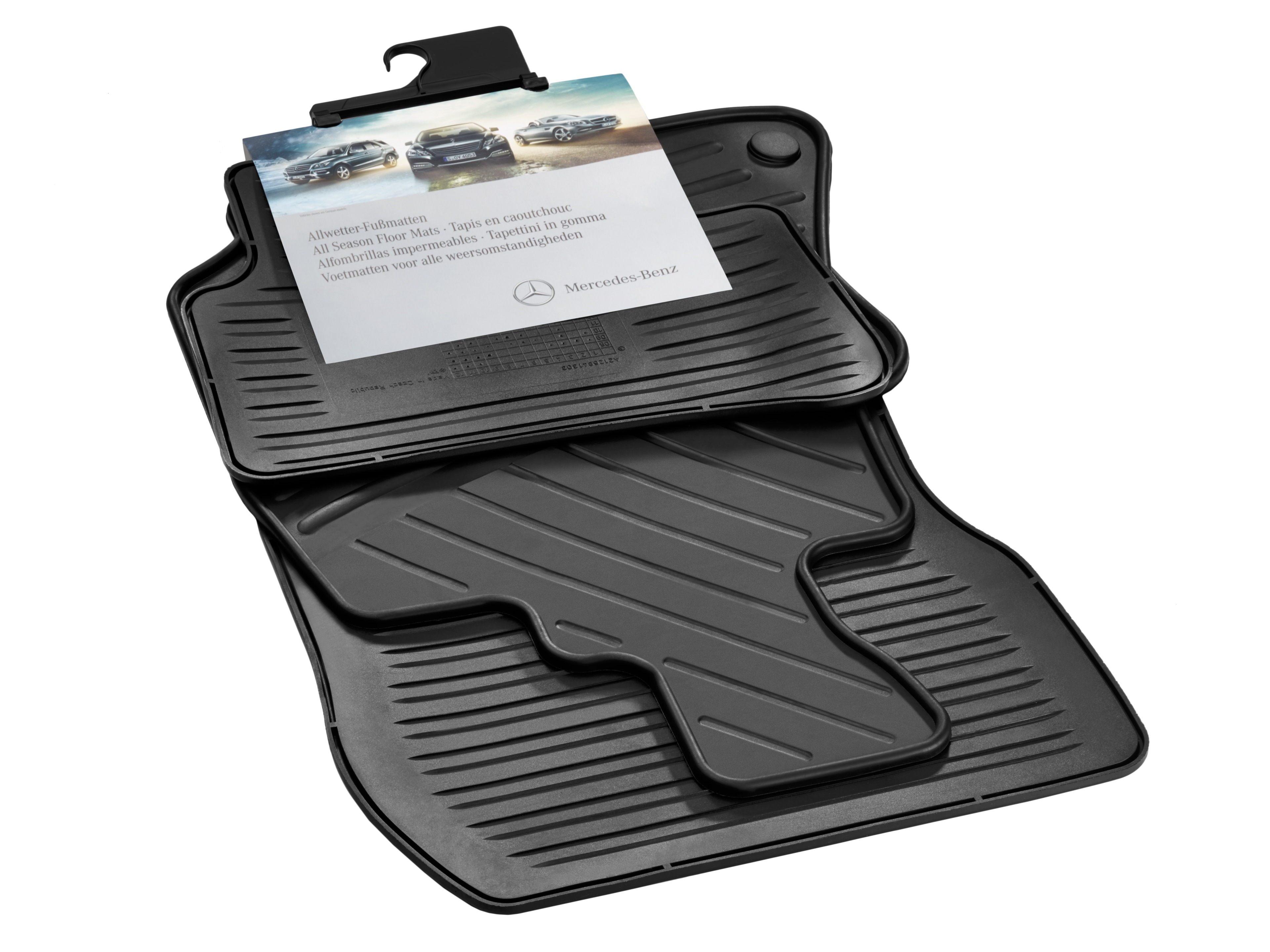 All-season floor mats CLASSIC, Set, Set of 4 - RHD, black