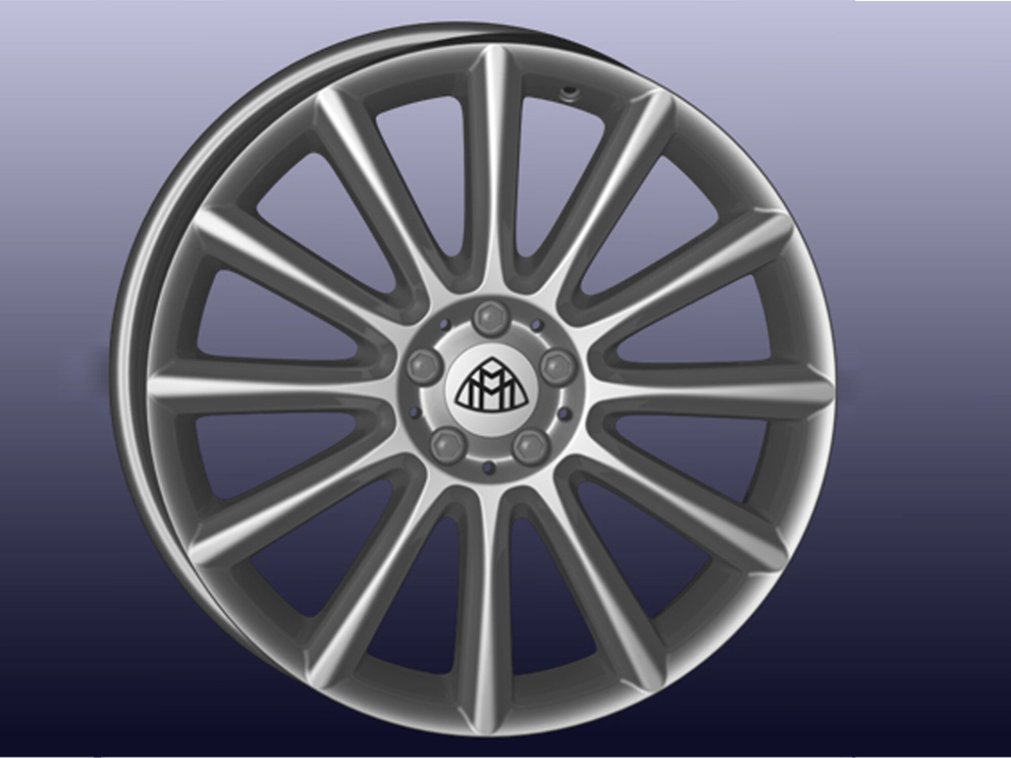 12-spoke wheel, 50.8 cm (20-inch) - 8,5 J x 20 ET 67, chrome shadow