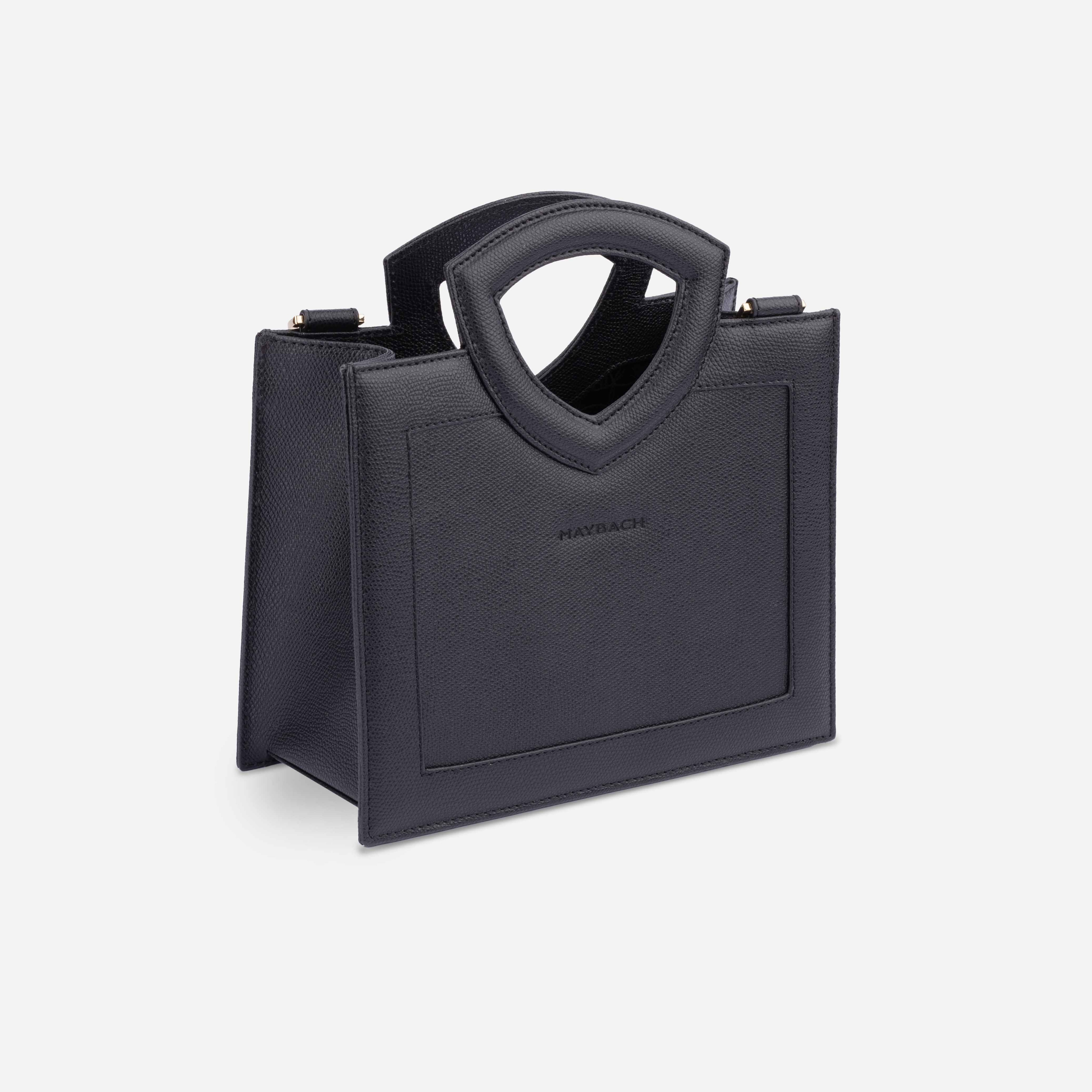 Women's handbag, Mercedes-Maybach - black, Leather