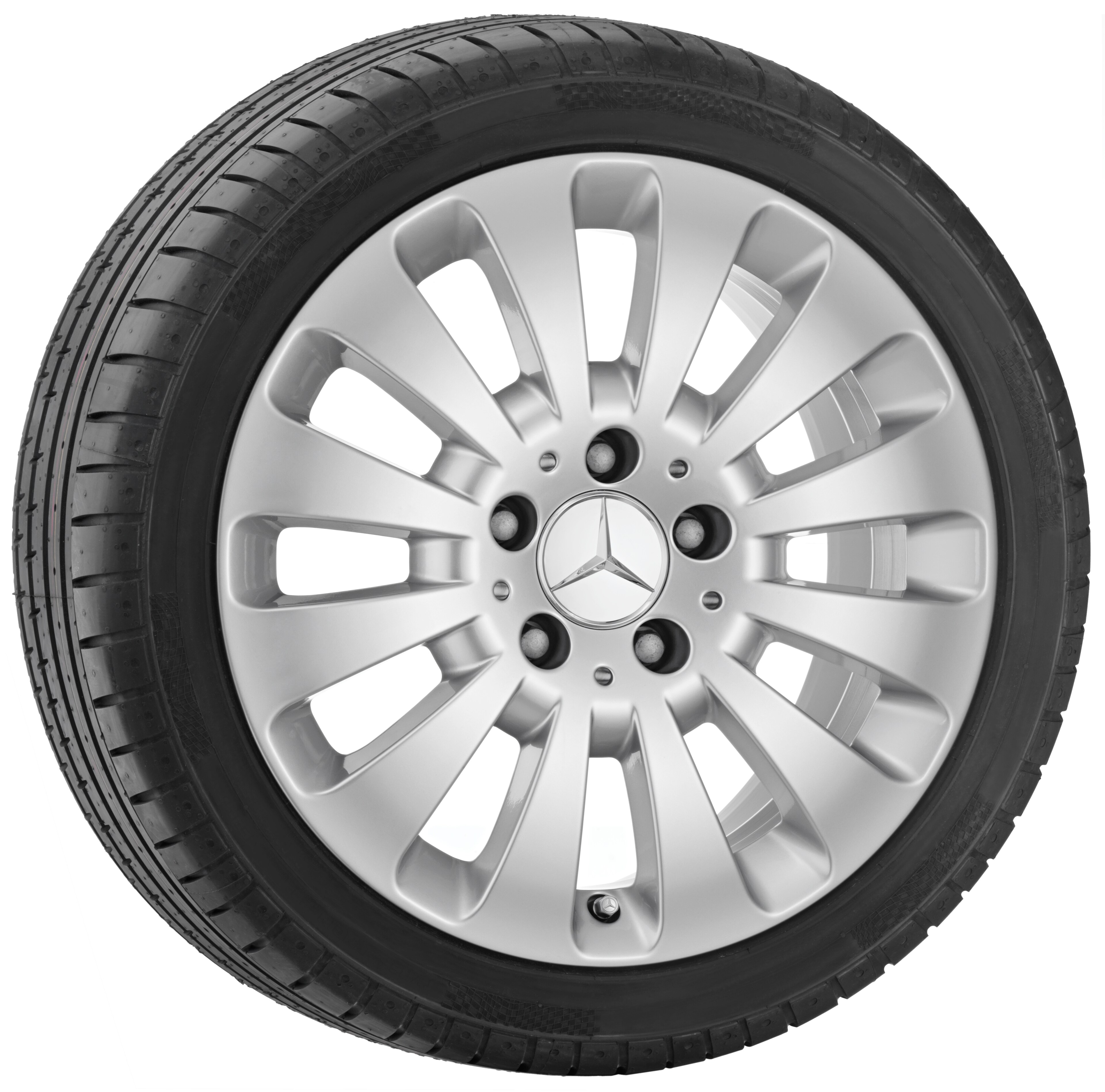 12-spoke wheel, 43.2 cm (17-inch) - 7,5 J x 17 ET 47, titanium silver