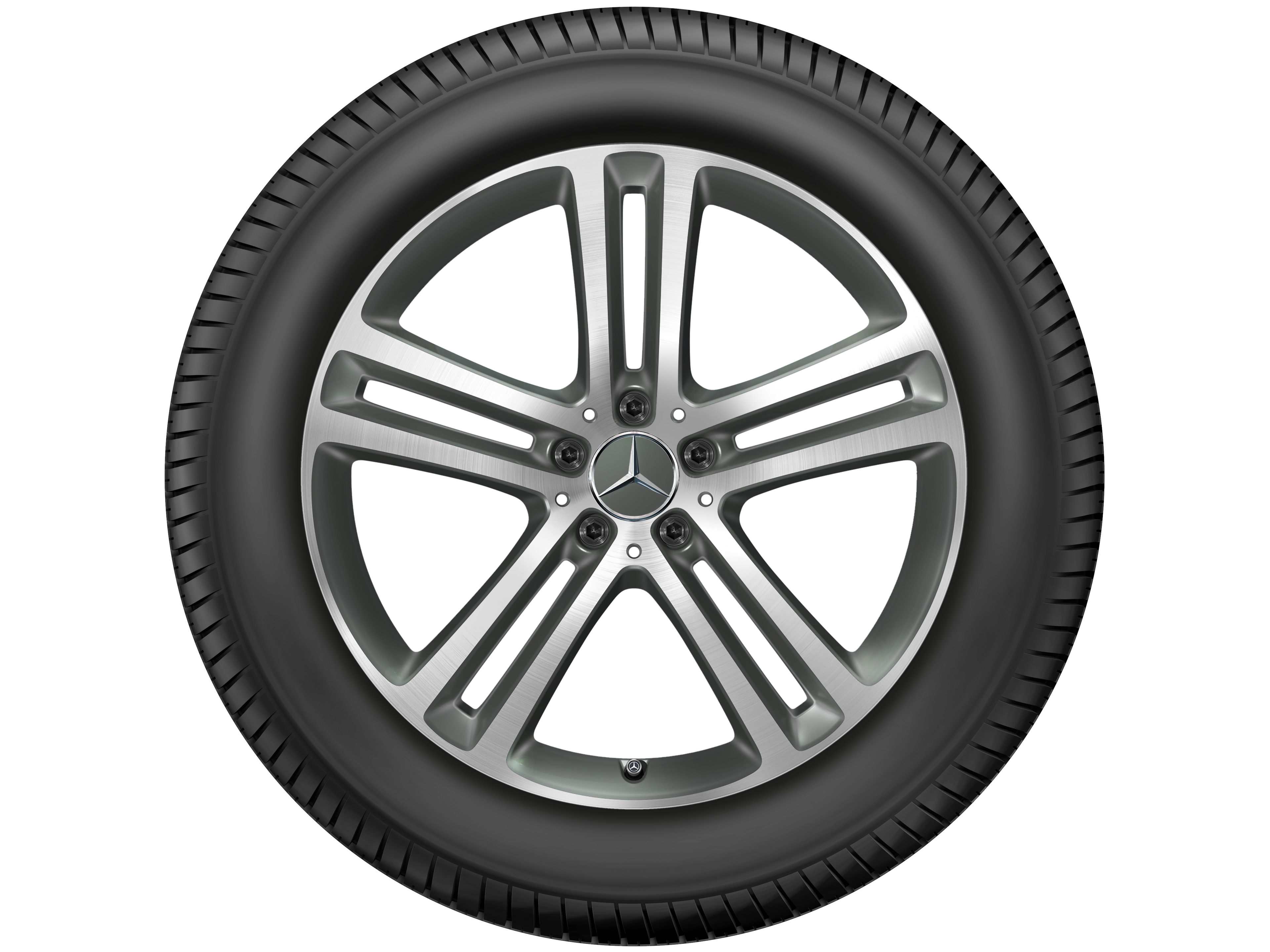 5-twin-spoke wheel, 50.8 cm (20-inch), High-sheen finish - 8,5 J x 20 ET 55,6, matt himalaya grey, high-sheen