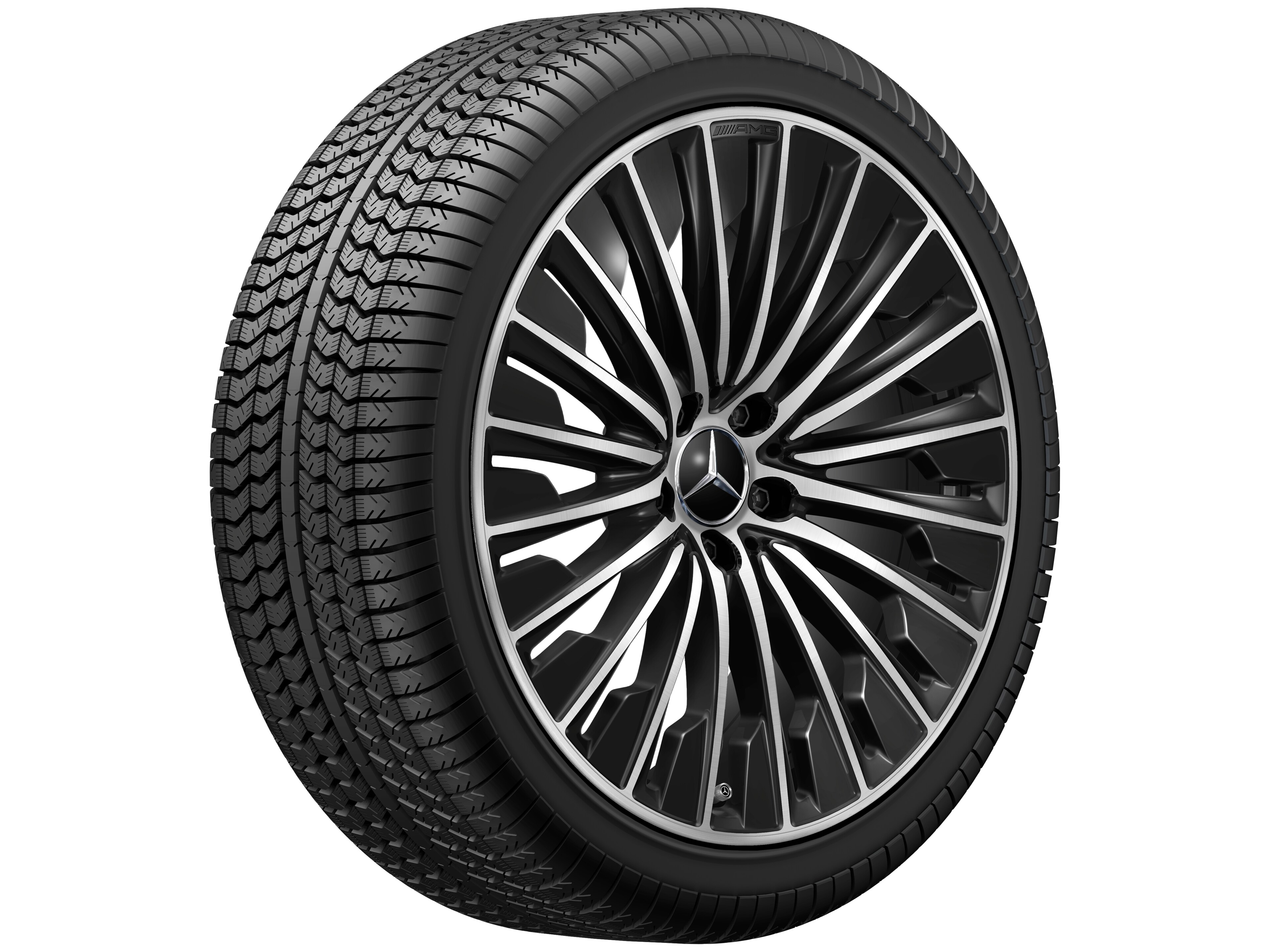 AMG multi-spoke wheel, 50.8 cm (20-inch) - 8,5 J x 20 ET 35,5, black, high-sheen