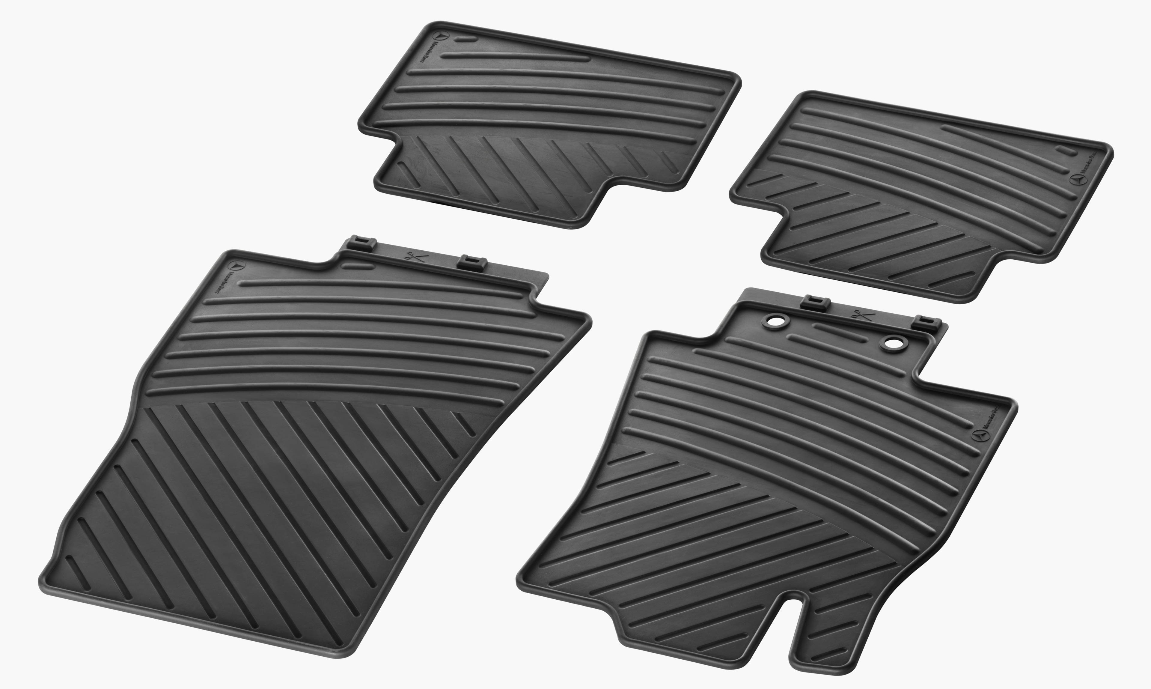 All-season floor mats CLASSIC, Set, Set of 4 - RHD, black