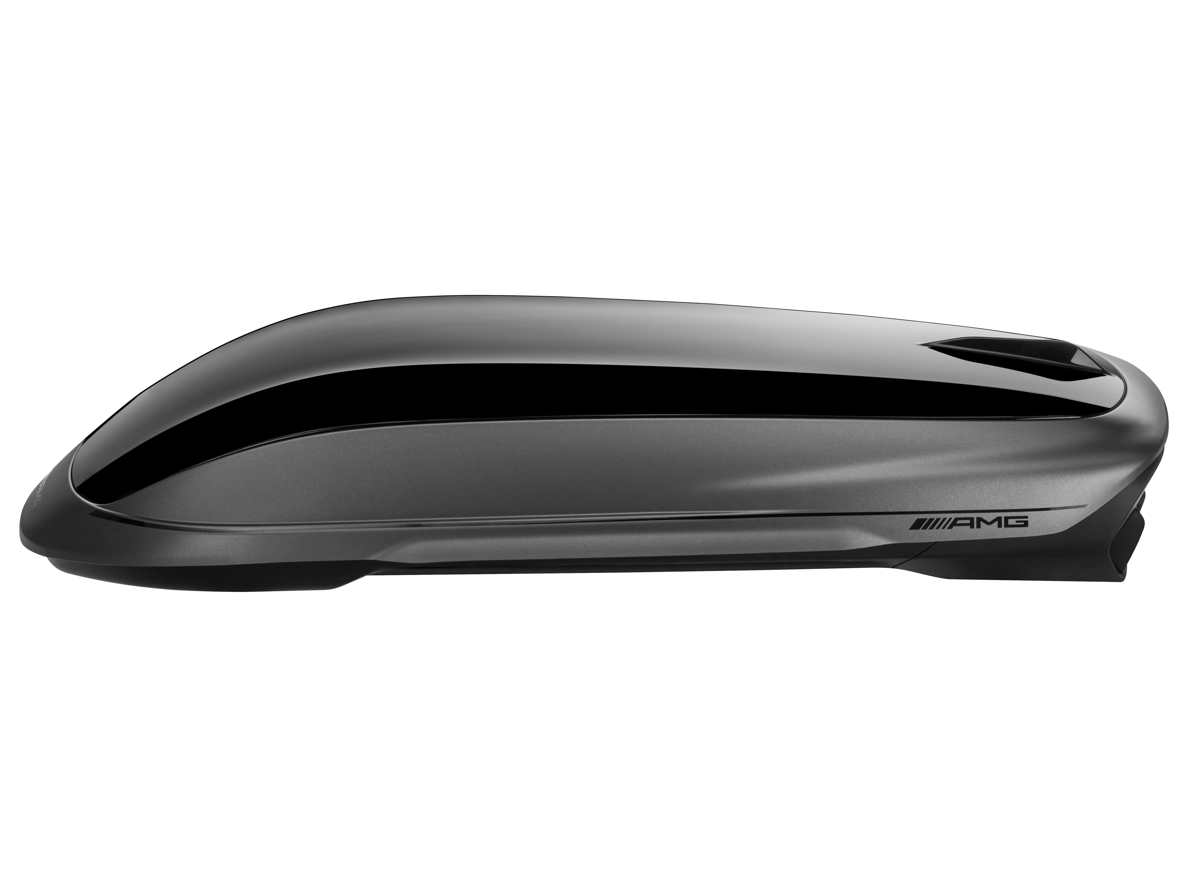 AMG roof box, 410 litres - Plastic, black / comet grey magno