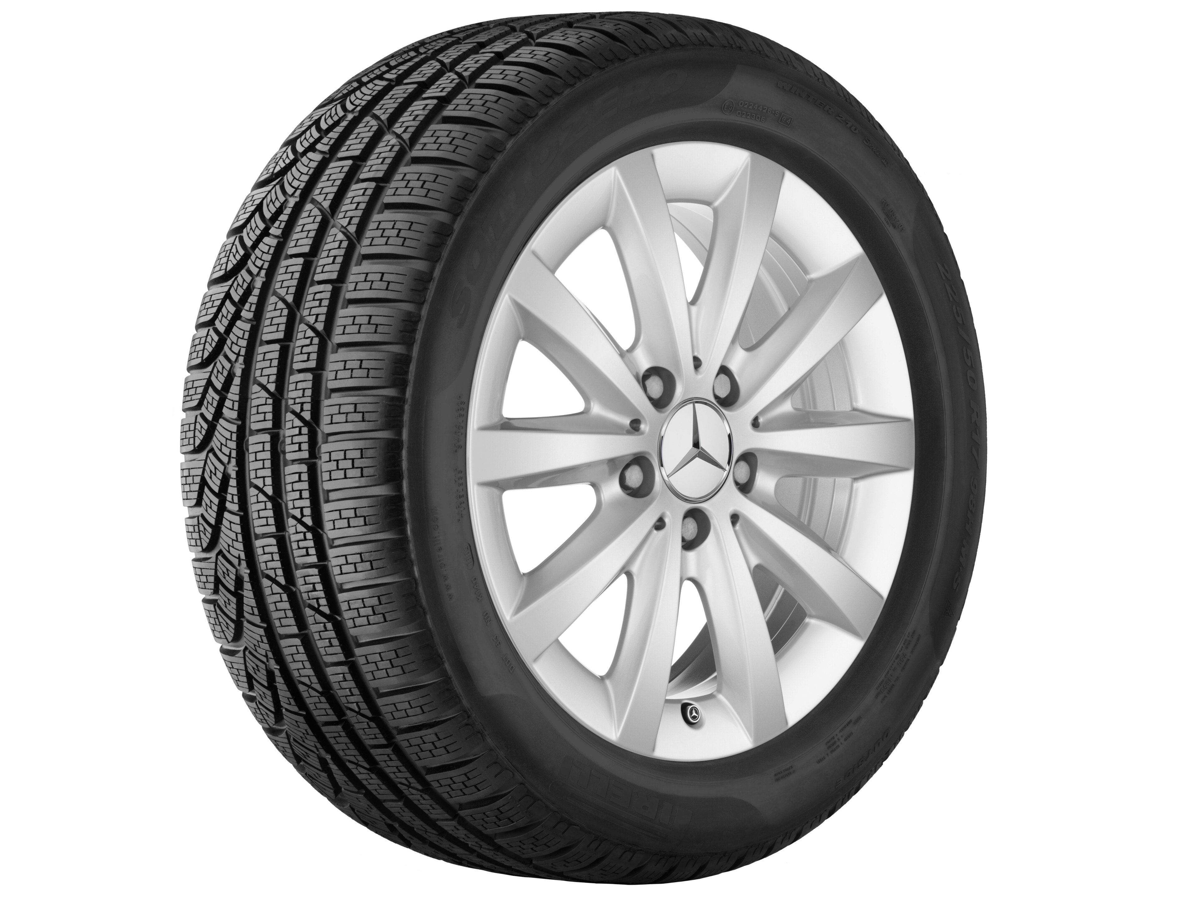 10-spoke wheel, 40.6 cm (16-inch) - 6,5 J x 16 ET 49, titanium silver, painted