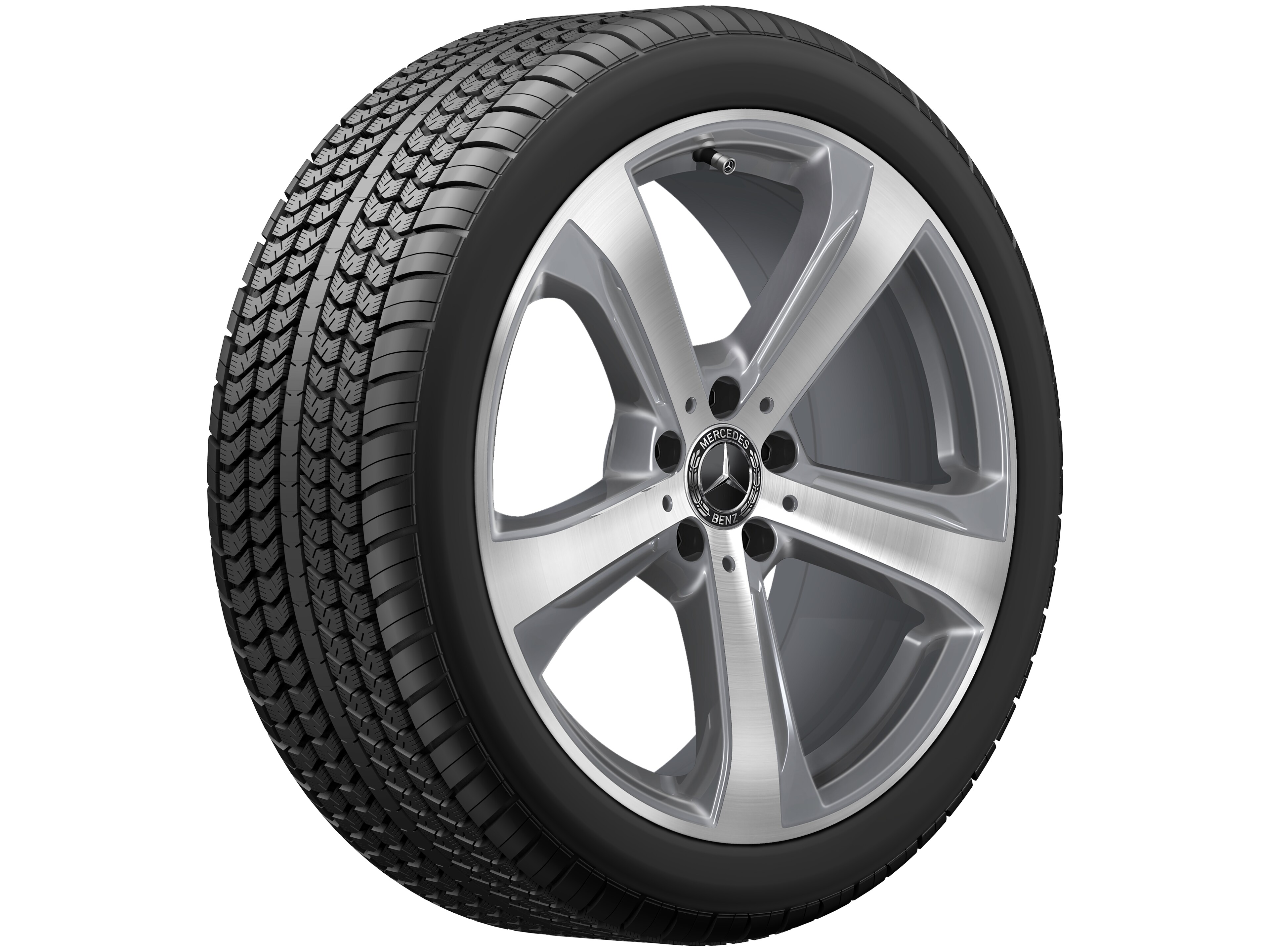 5-spoke wheel, 45.7 cm (18-inch) - 8 J x 19 ET 41, tremolite metallic, high-sheen