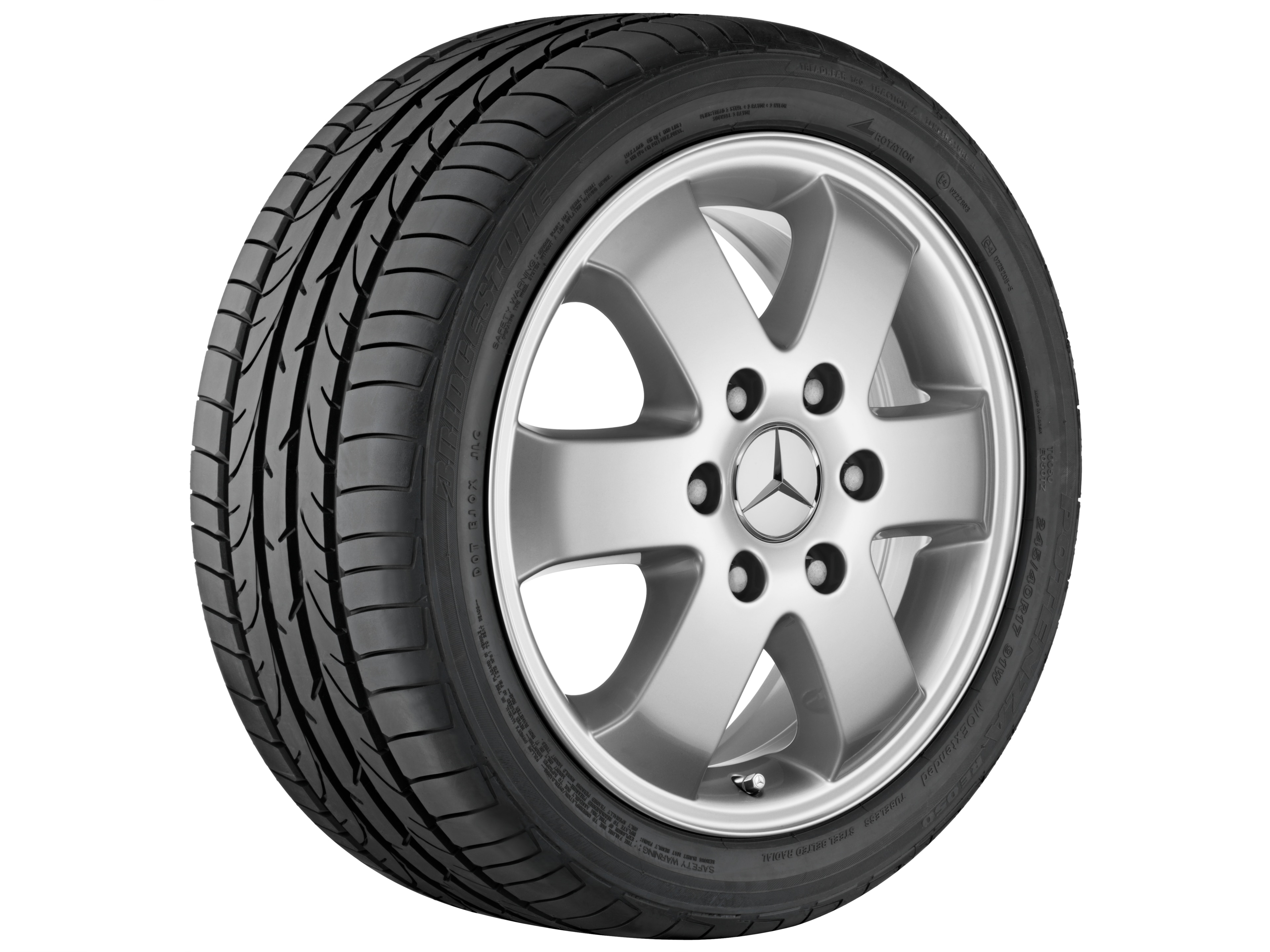 6-spoke wheel, 40.6 cm (16-inch) - 6,5 J x 16 ET 62, brilliant silver